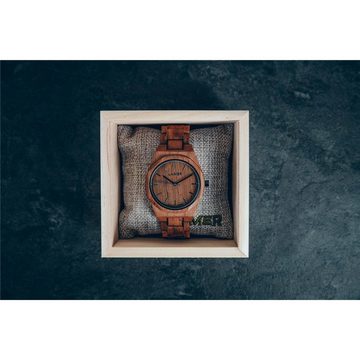 LAiMER Quarzuhr LAiMER Herren Uhr 0152 Constantin Teakholz Vegan, (1-tlg)