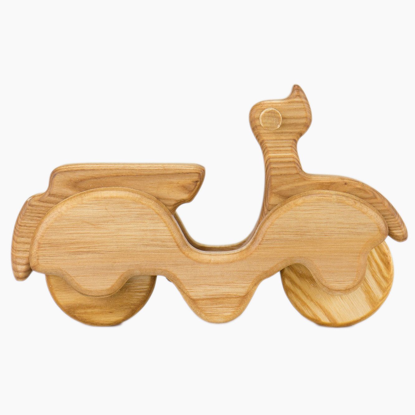Lotes Toys Spielzeug-Motorrad Holz Motorrad Roller, (spar set, 1-tlg., packung), Gefertigt aus robustem Eschenholz