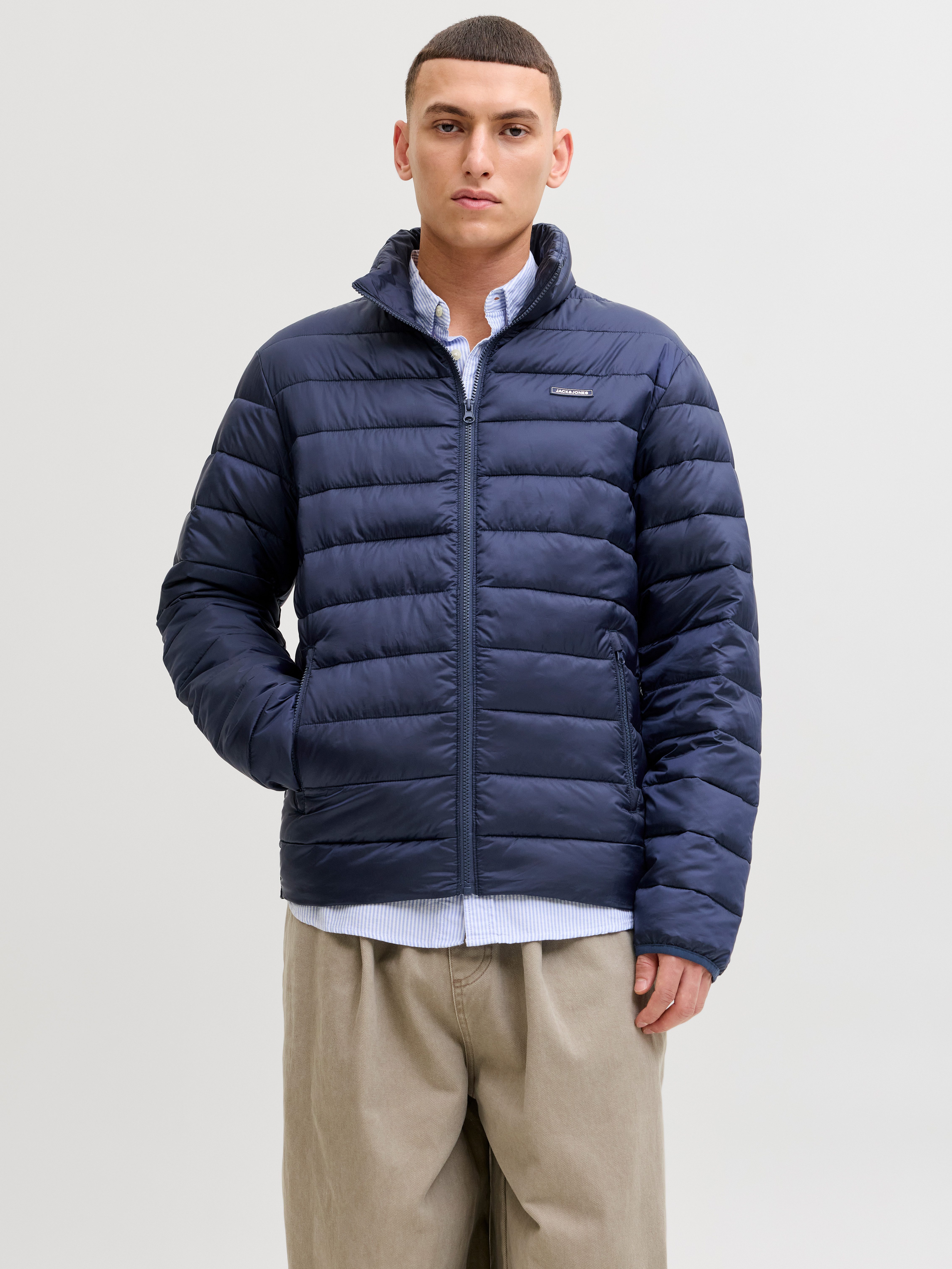 Jack & Jones Steppjacke JJLOUIS LIGHT PUFFER COLLAR
