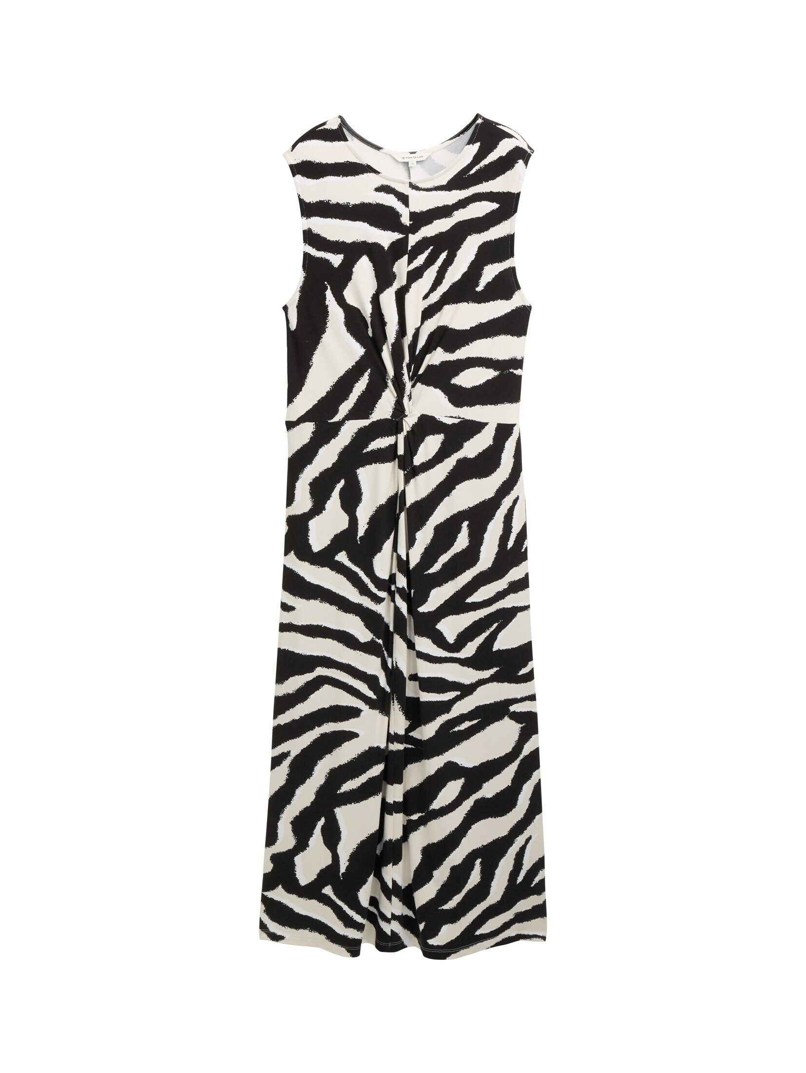 TOM TAILOR Sommerkleid Kleider & Jumpsuits Jersey Midi-Kleid mit Knoten-Det günstig online kaufen