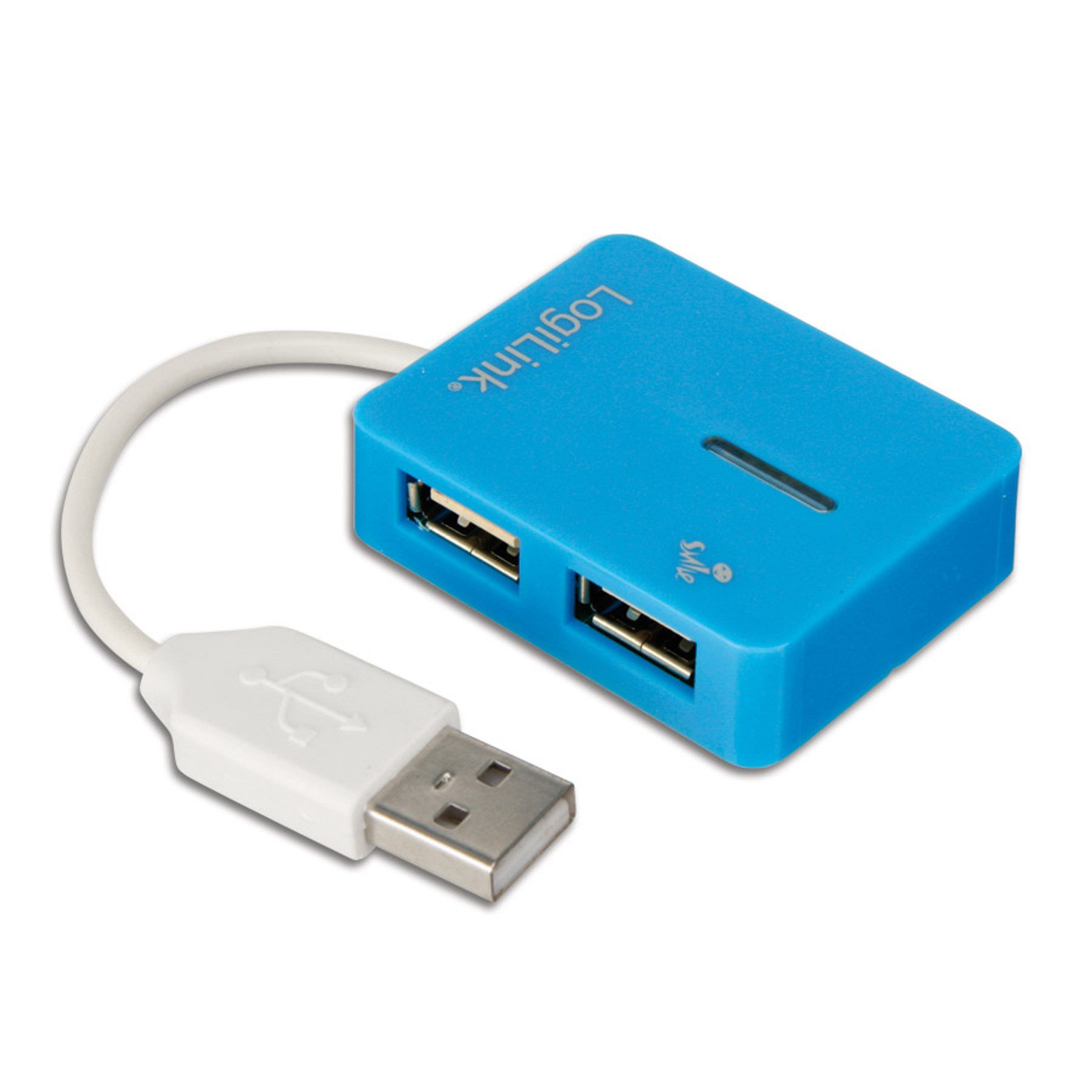 LOGILINK USB-Hub Smile, blau USB-Adapter