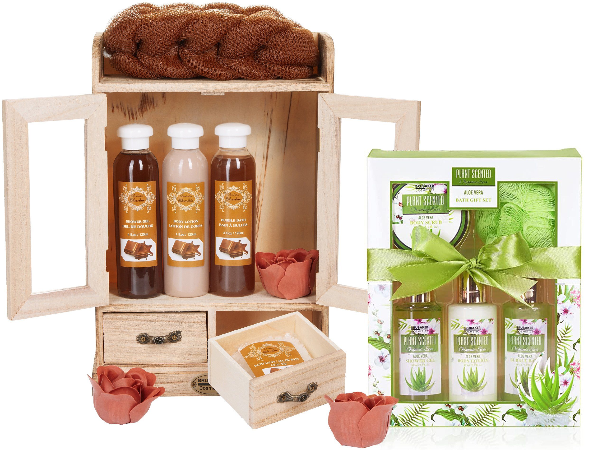 Pflege-Geschenkset 2 in 1 Pflegeset Schokolade & Aloe Vera - Wellness Set