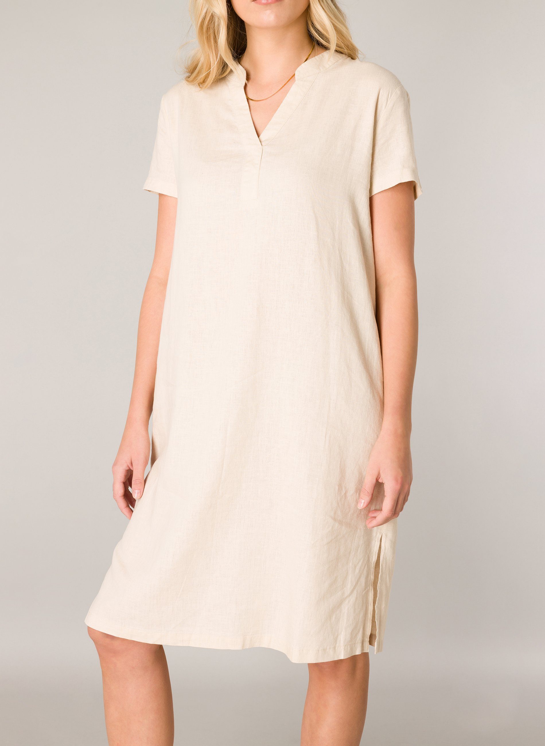 Base Level Tunikakleid Yacin Sommerkleid mit Leinen