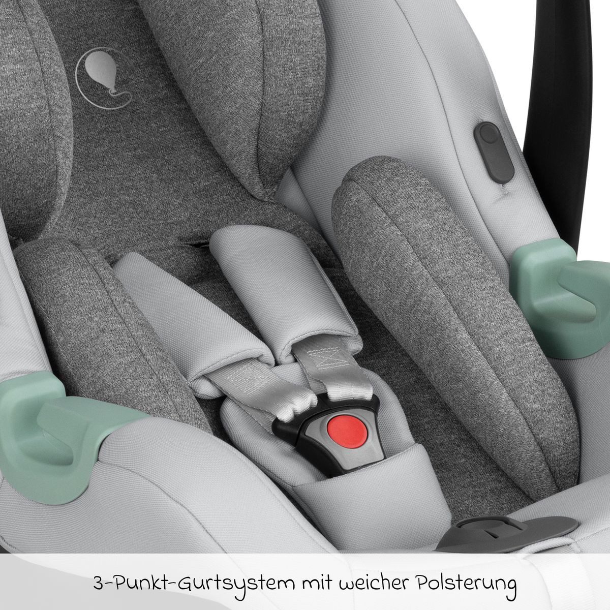 ABC Design Babyschale Tulip - Pearl, Baby Autositz Gruppe 0+ - ab Geburt bis 13 kg inkl. Fußsack