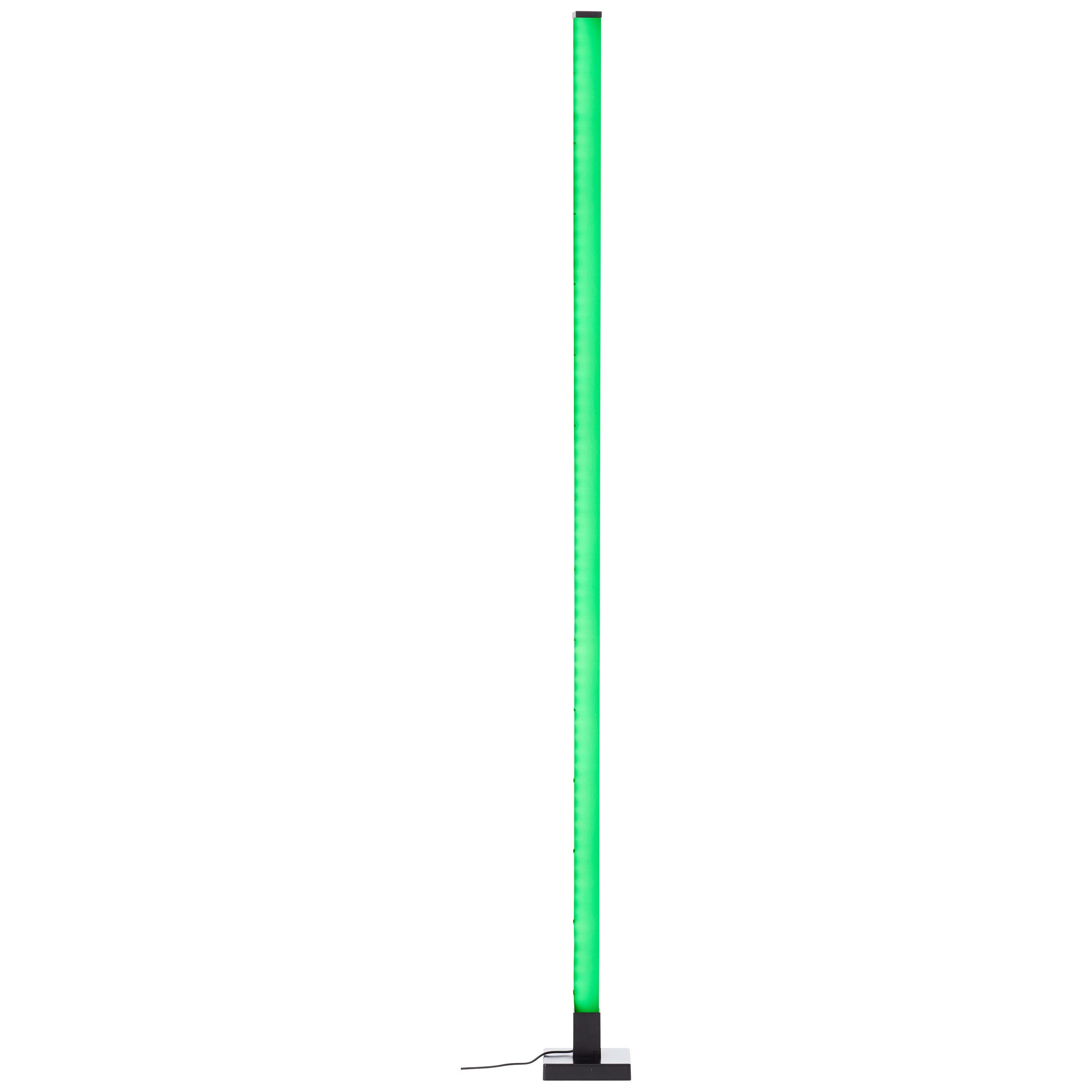 BreLight LED Stehlampe Neele LED Stehleuchte, Dimmer, Dimmfunktion, dimmbar über Fernbedienung, LED fest integriert, RGB, 150 cm, digitales RGB, Musiksensor, zerlegt mit Aufbauanleitung
