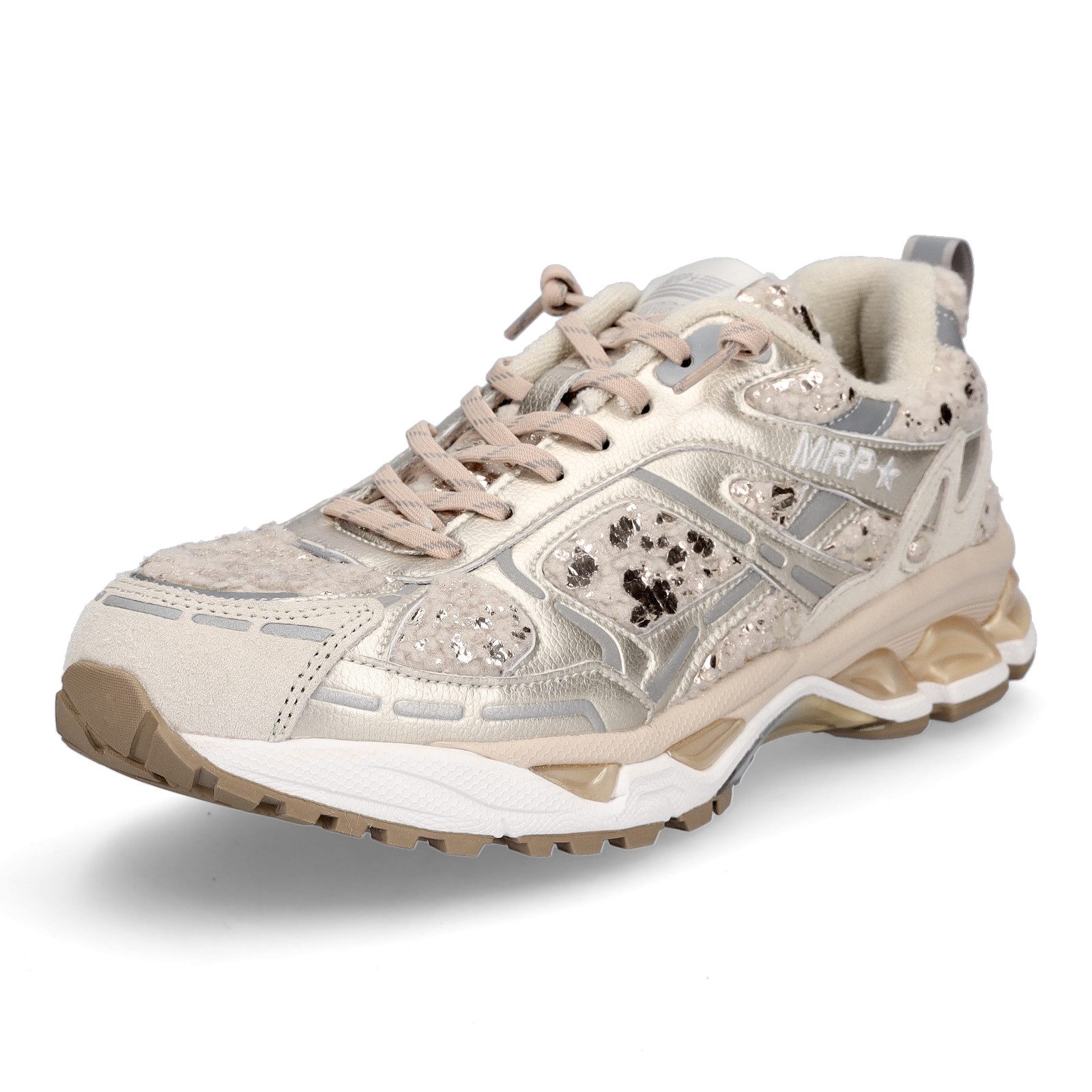 Maripé Maripé Damen Sneaker Amsterdam beige combi Sneaker