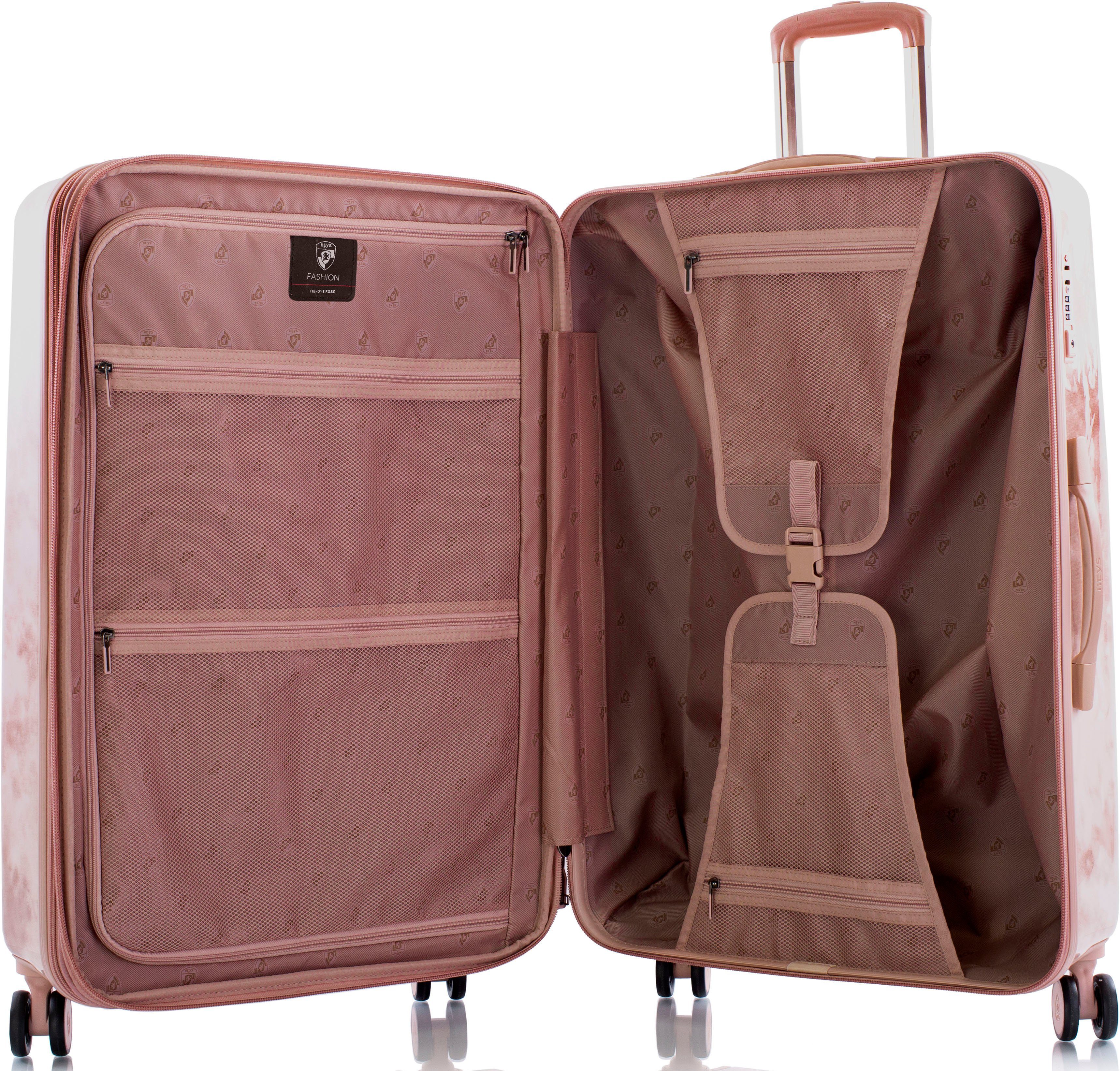 Heys Hartschalen-Trolley Tie-Dye pink, 76 cm, 4 Rollen, Heys Hartschalen-Koffer Volumenerweiterung
