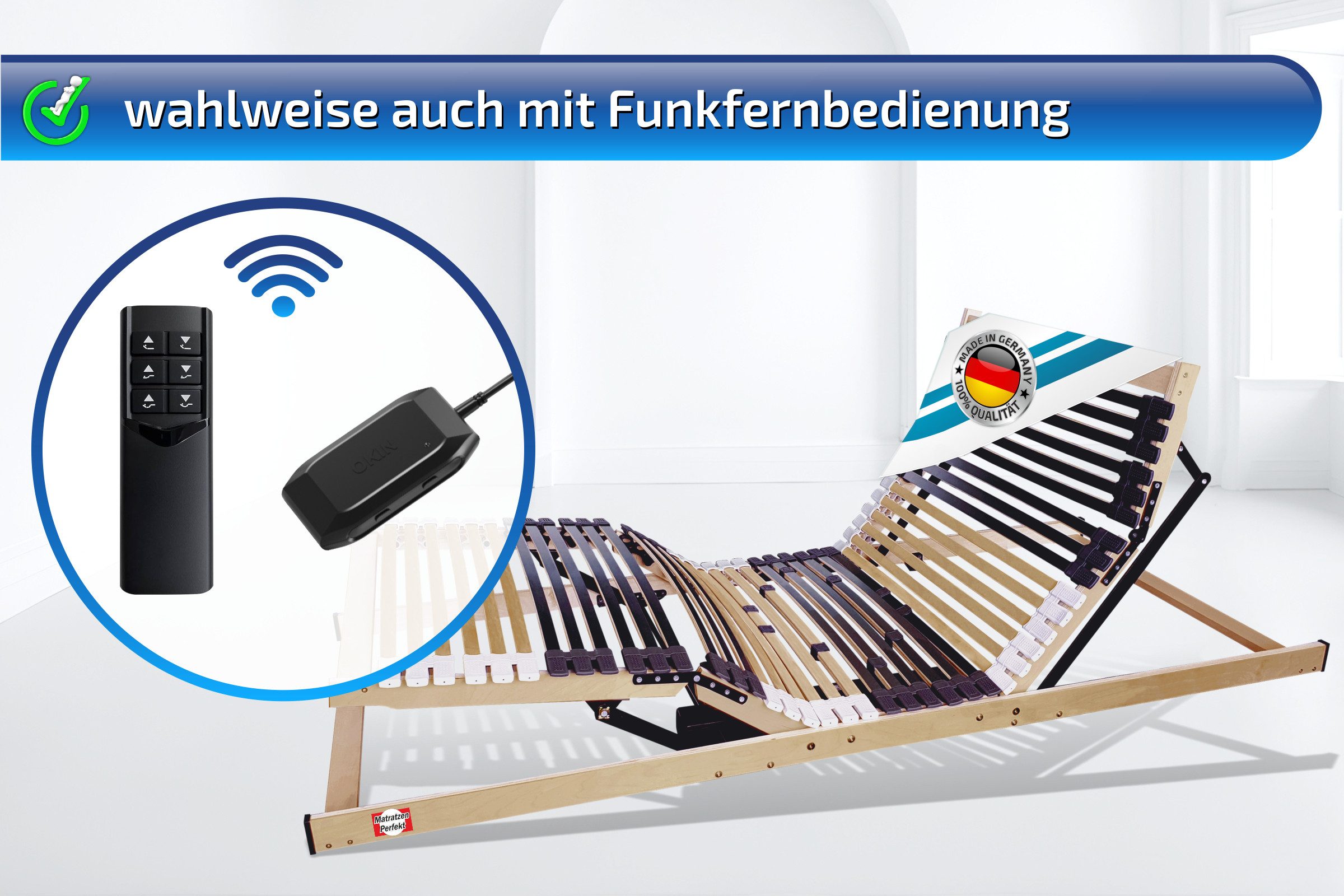 Lattenrost mit Motor bis 300 Kg Tragkraft Belastbar, elektrisch Motorrahmen günstig online kaufen