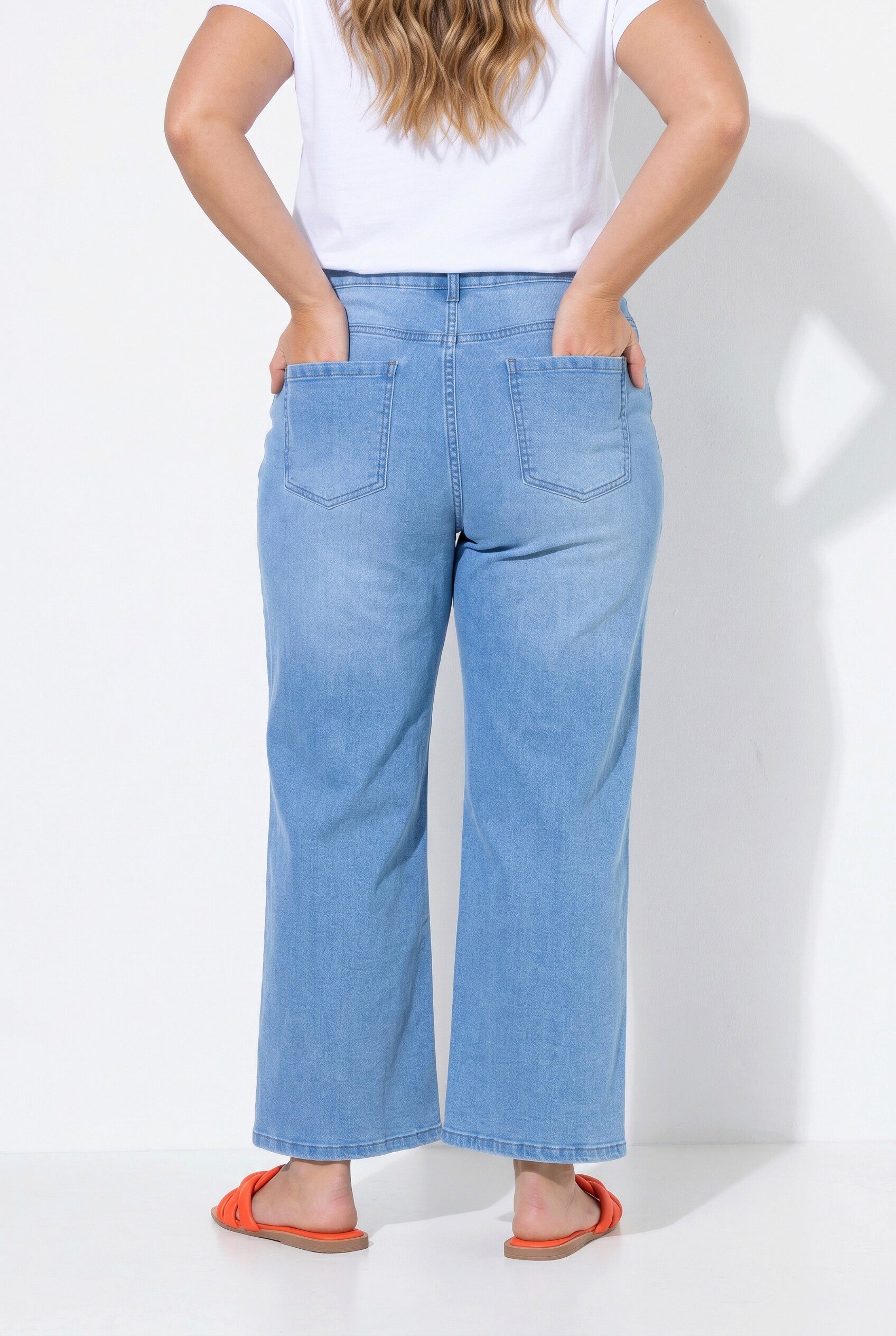 Angel of Style Regular-fit-Jeans Jeans-Culotte weites Bein 5-Pocket
