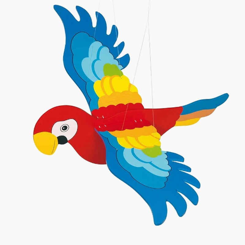goki Mobile Schwingtier Papagei, Fliegt sehr schön und ist sehr beruhigend auf Kinder