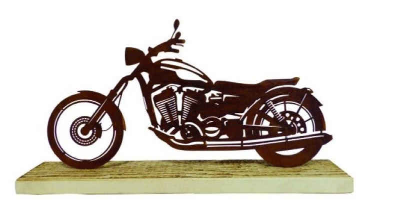 BADEKO Dekofigur »Motorrad auf Holzfuß«
