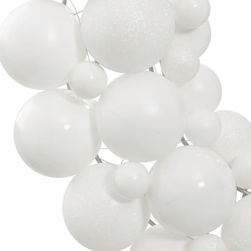 vidaXL Christbaumschmuck Weihnachtskranz Weiß 45 cm Polystyrol (1-tlg)