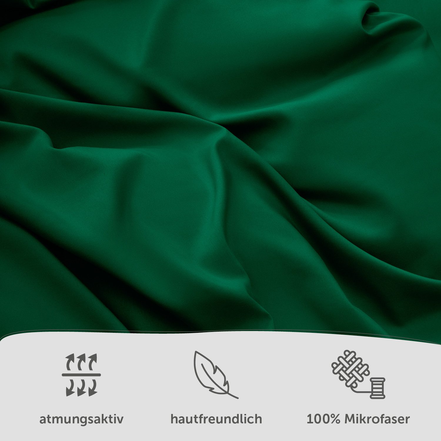 Blumtal Bettwäsche Oeko-TEX zertifizierte Mikrofaser Bettwäsche pflegeleicht & faltenfrei, Mikrofaser, Bettbezüge aus Atmungsaktivem Mikrofaser