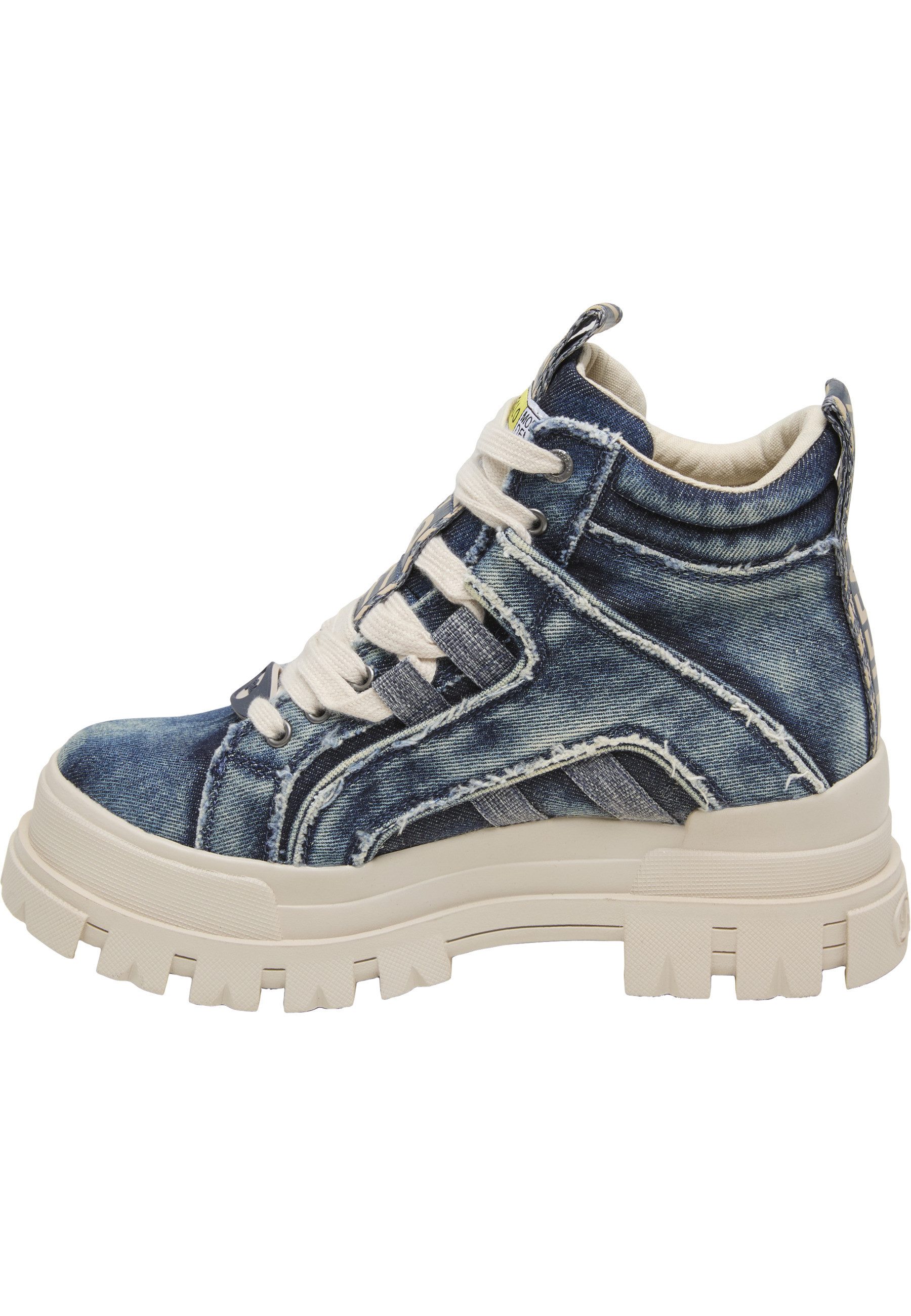 Buffalo Buffalo ASPHA NC MID - VEGAN DENIM Stiefel