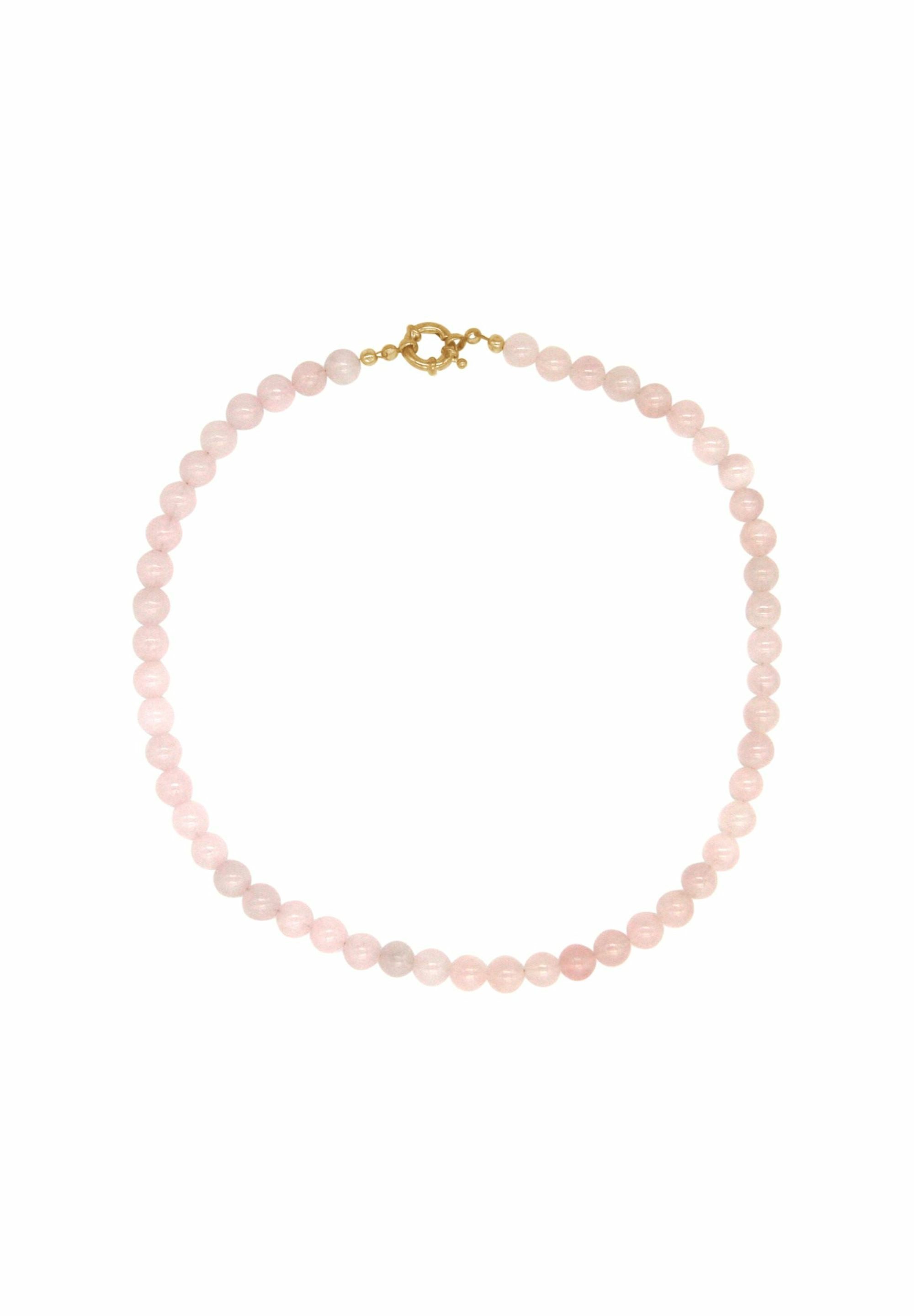 Gemshine Kette ohne Anhänger ROSENQUARZ, Europäischer Schmuck: Qualität lie günstig online kaufen