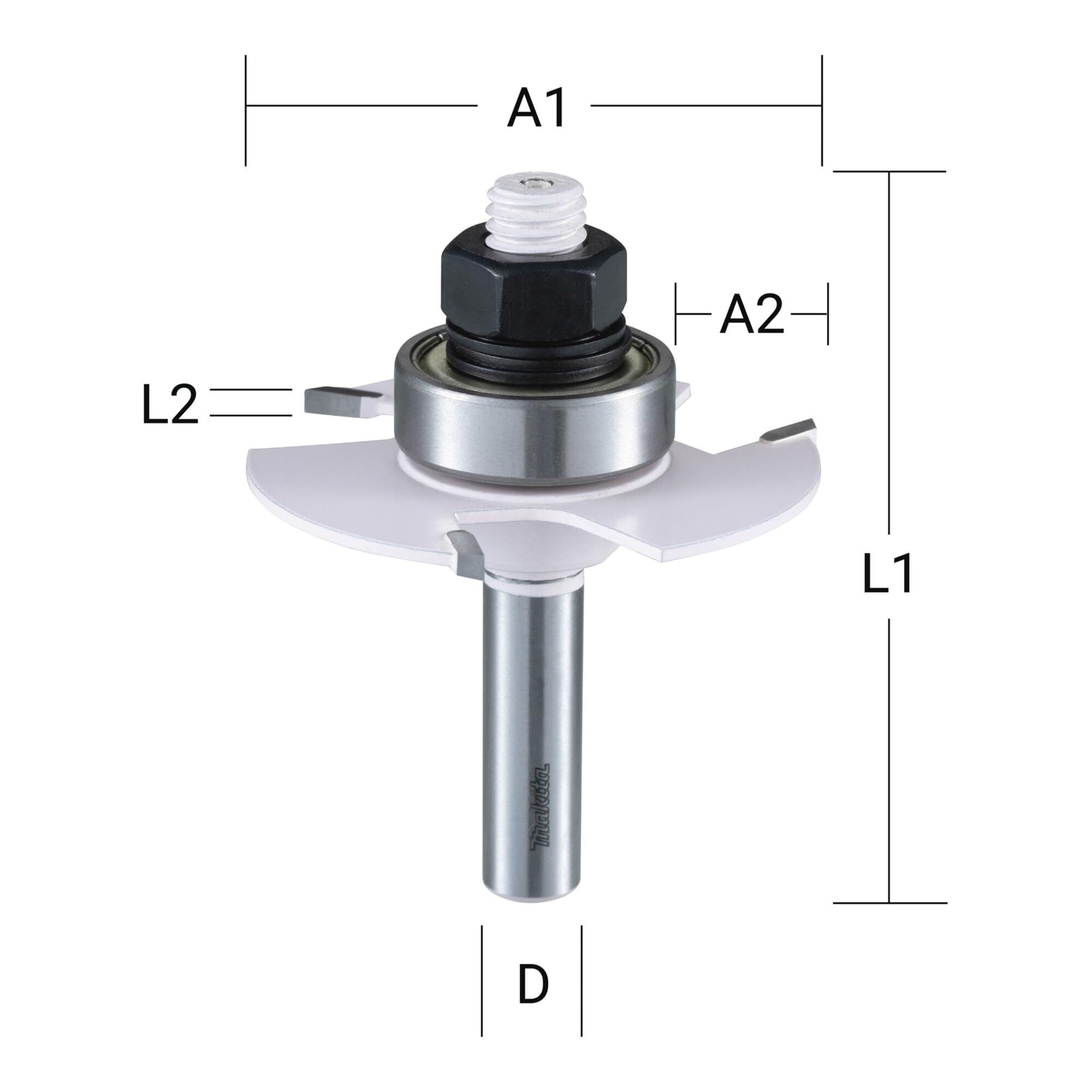 Makita Fräse Makita Nutenfräser 3 mm