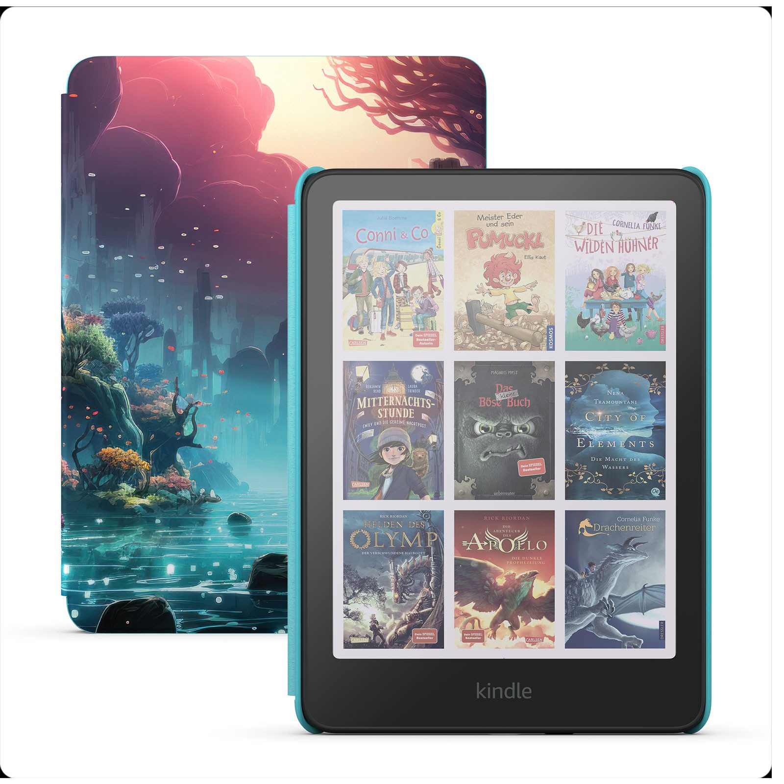 Kindle Colorsoft Kids E-Book-Reader 7" Farbdisplay 16 GB WLAN mit Hülle E-Book (7", Kindle OS, verstellbare Farbtemperatur, 8-Wochen-Akku, wasserfest)