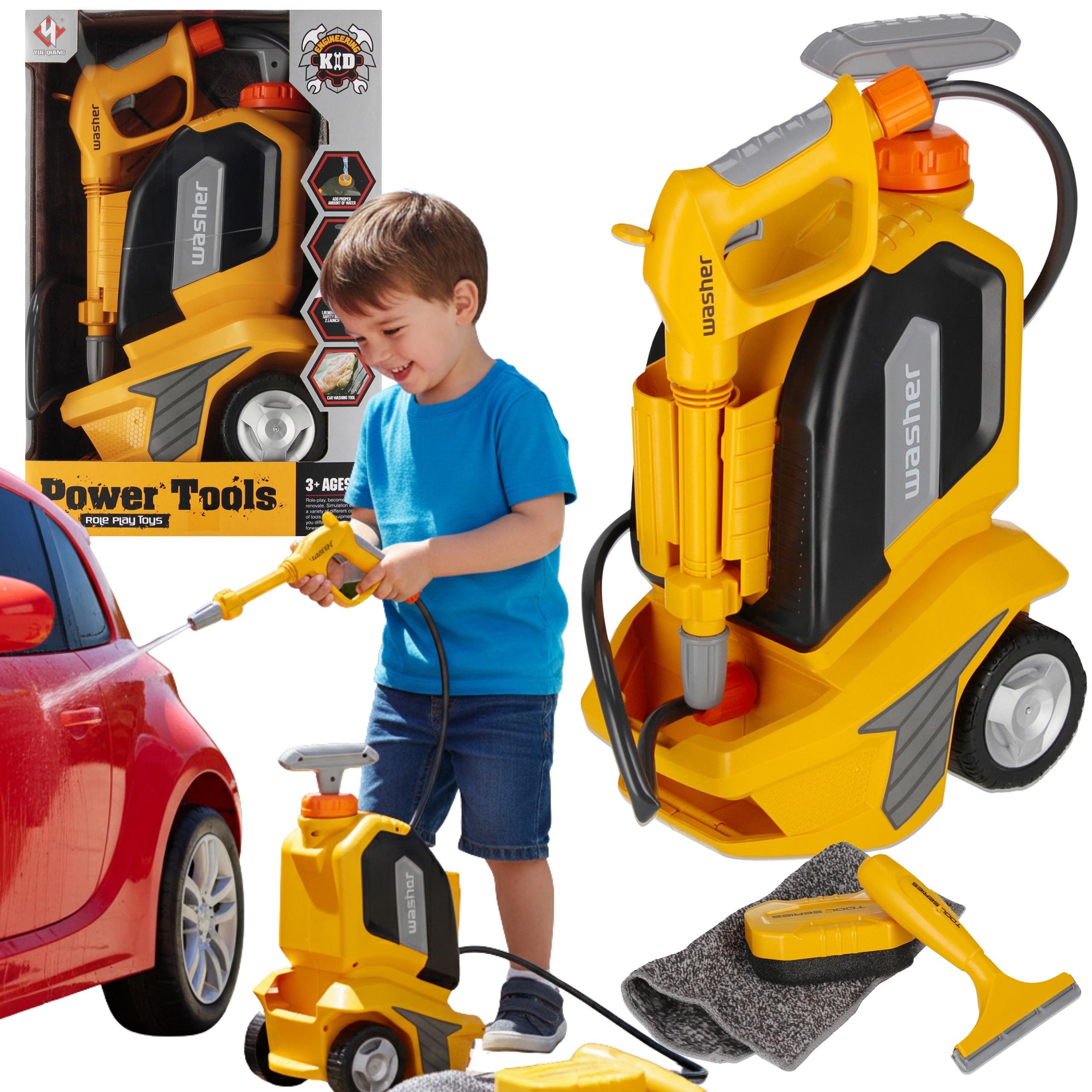 Sarcia.eu Spielküche INTERAKTIVER Hochdruckreiniger MIT WASSER für Kinder 3 günstig online kaufen