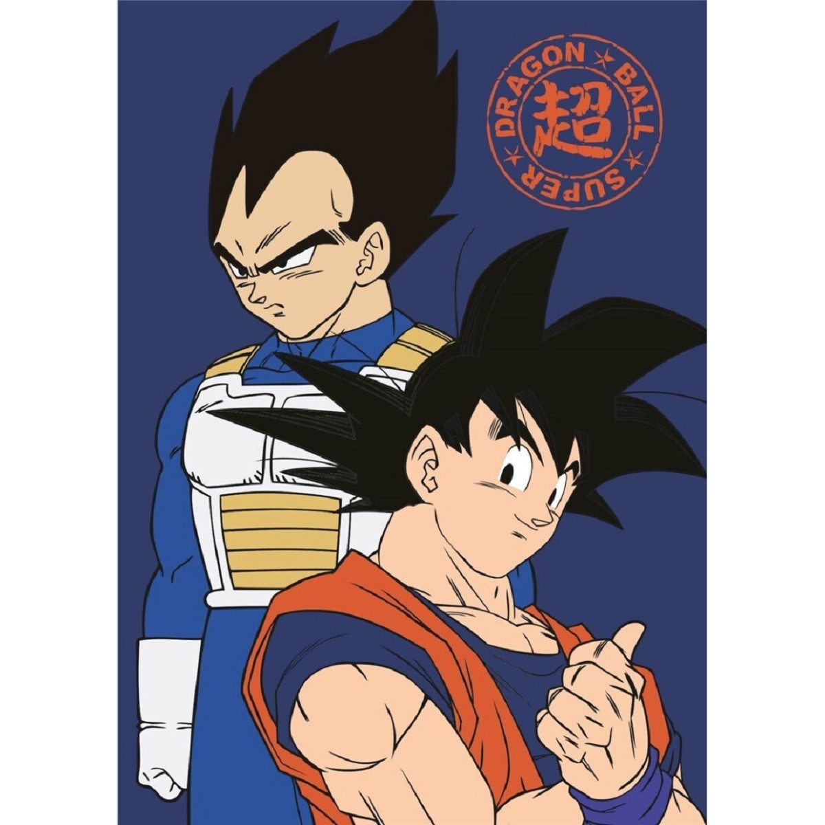 Wohndecke Dragon Ball Z Weiche Fleecedecke 100x140 cm für Kinder & Erwachsene, Aymax sprl