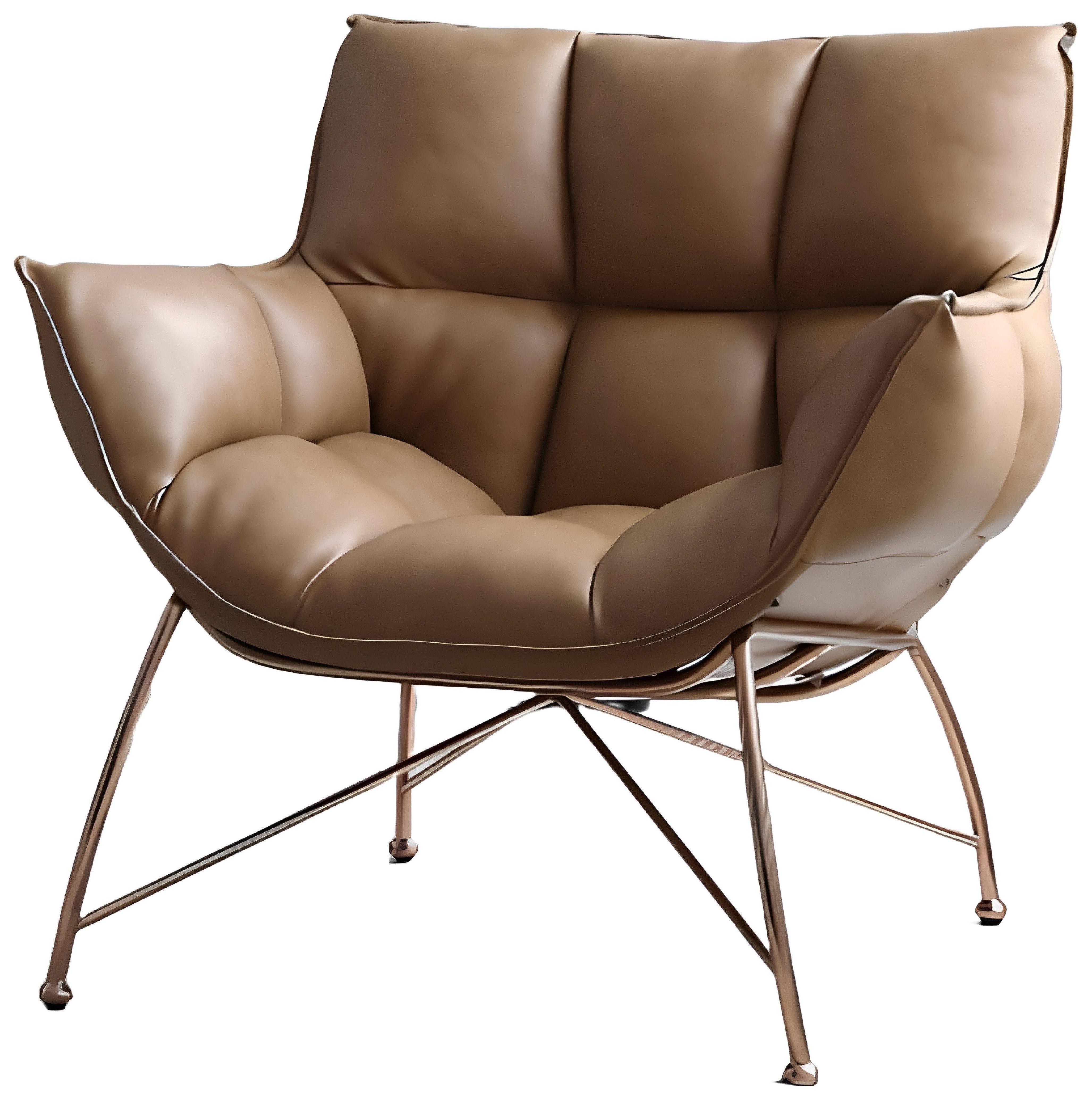 Xlmoebel Loungesessel Polster Luxus Sitz Relax Sessel Design Couch Sofa Sitzer Leder Neu (1-St., Sessel), Hergestellt in Europa