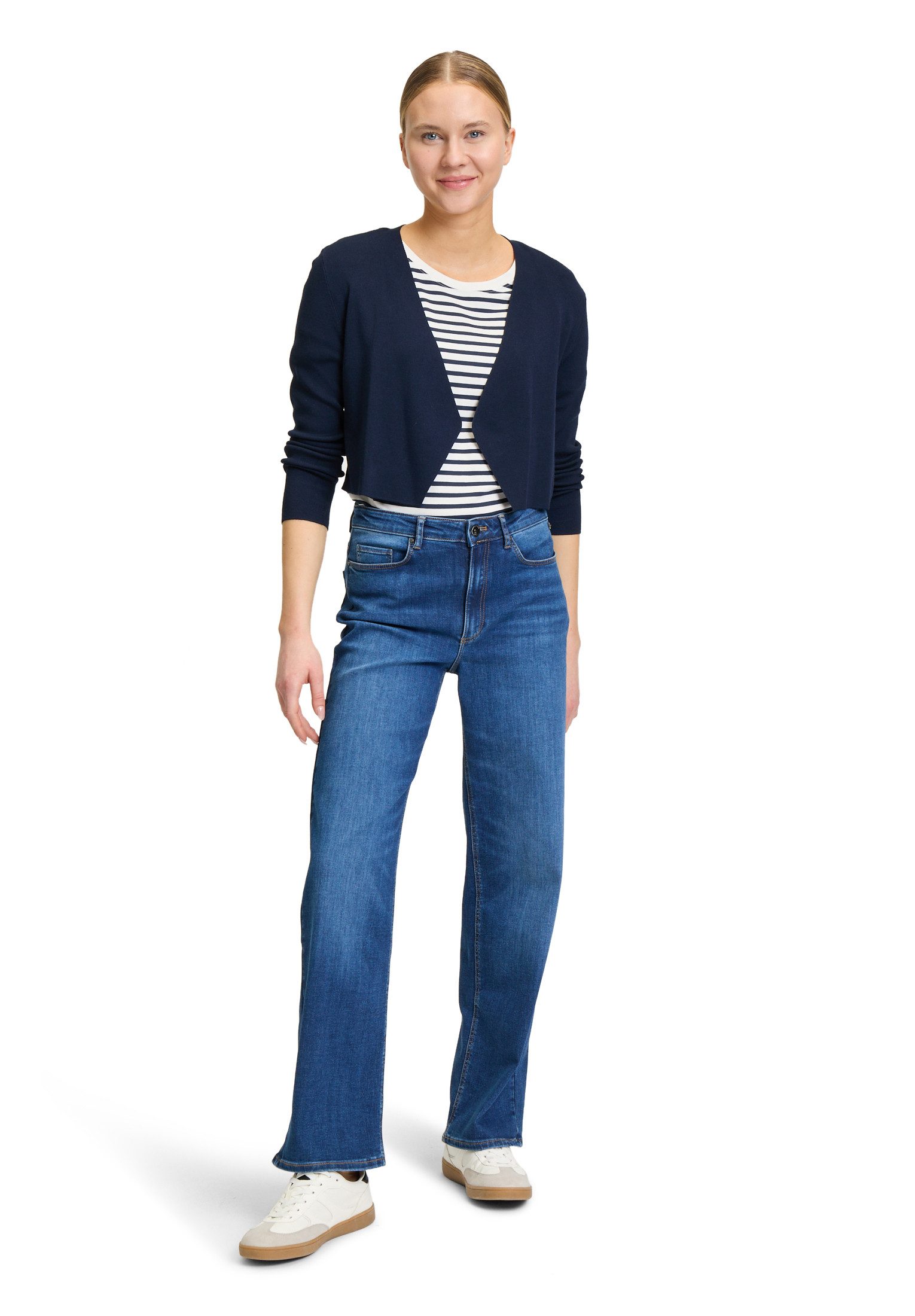 Betty&Co Strickjacke Damen ohne Verschluss (1-tlg) Struktur