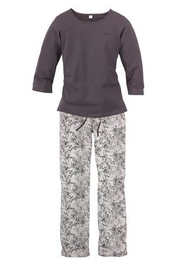 s.Oliver Pyjama (2 tlg) mit feinem Blumenmuster