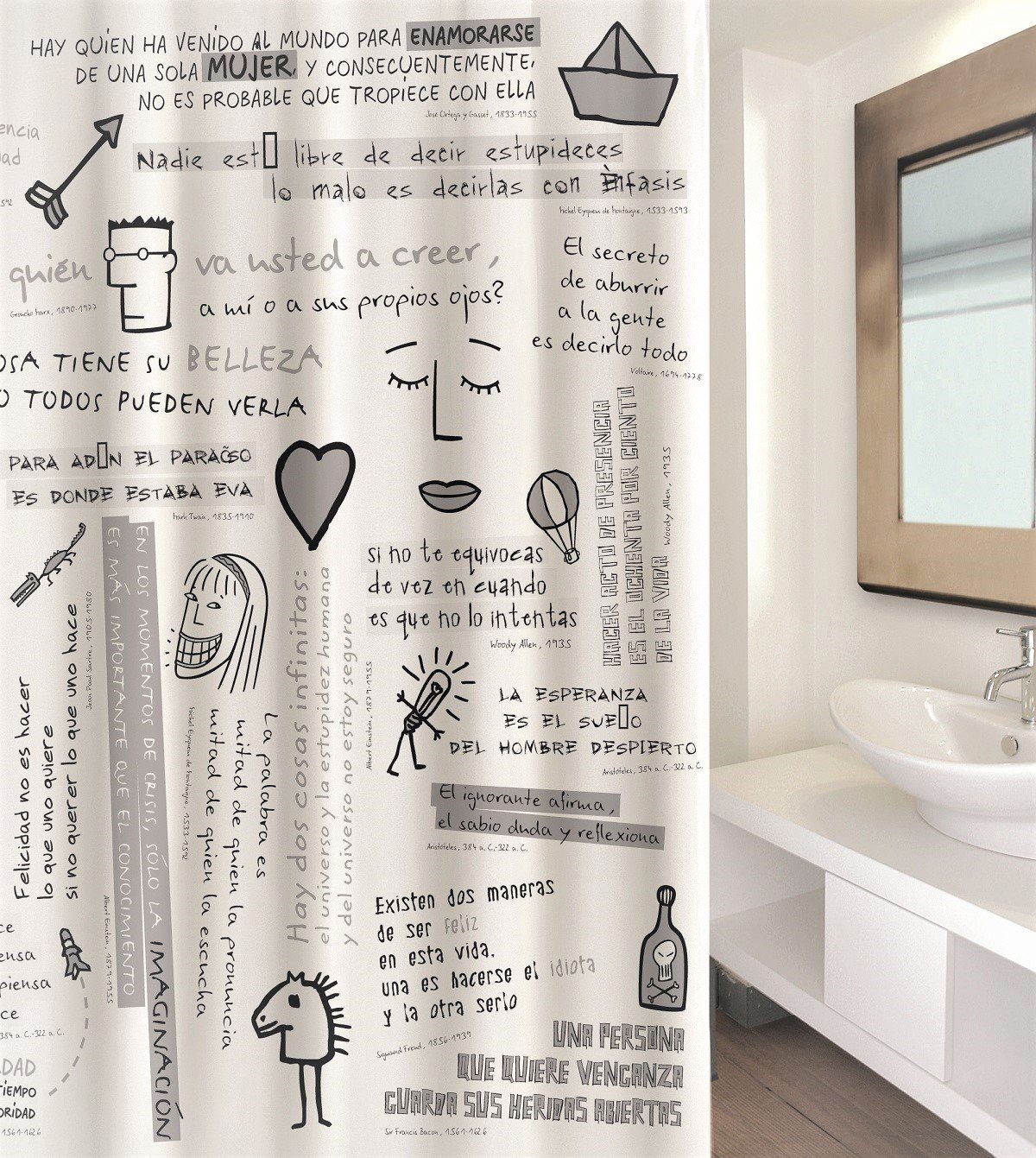 MSV Duschvorhang Cotexsa IDEA Breite 180 cm, Premium Textil-Duschvorhang, M günstig online kaufen