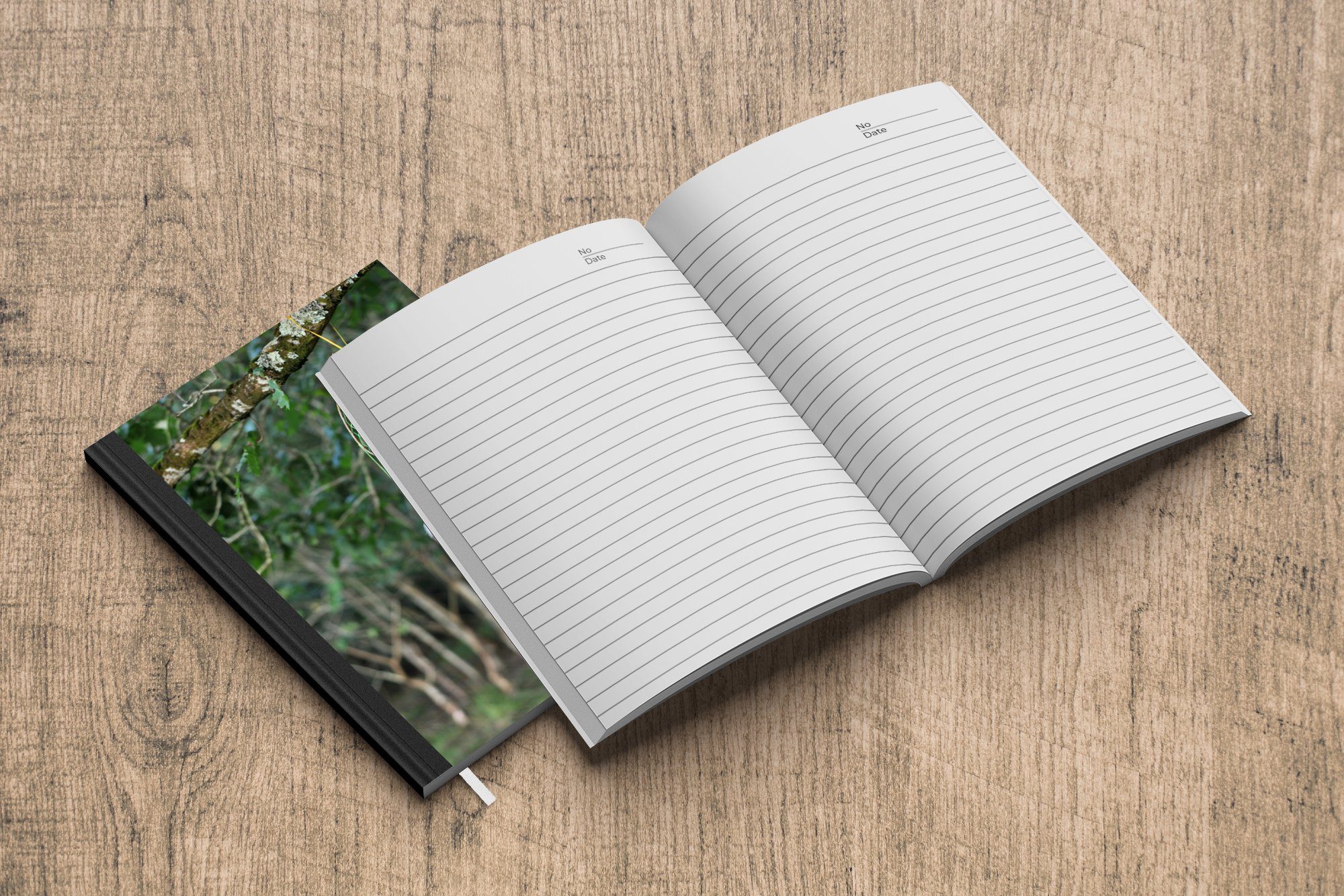 MuchoWow Notizbuch Ein Tagebuch, grüner Baum, in A5, einem Haushaltsbuch Merkzettel, Traumfänger 98 Notizheft, Seiten, Journal