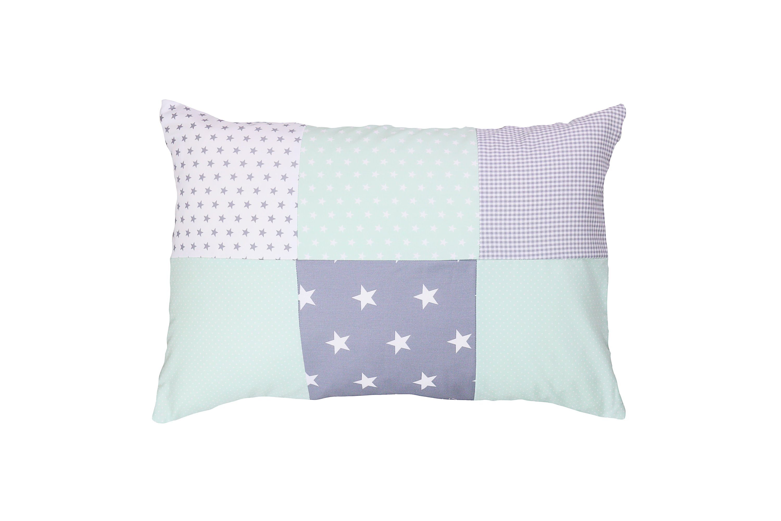 Kissenbezug Baby Kissenbezug 40x60 cm “Mint Grau” (Made in EU)