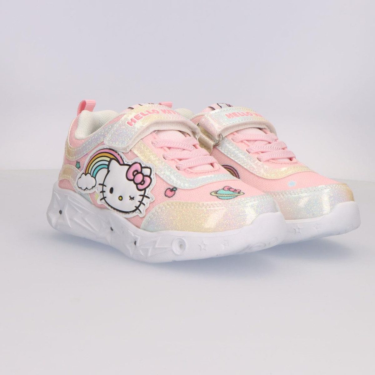 Hello Kitty Kinder Sportschuhe mit Lichteffekt leichte Freizeitschuhe Sneaker (Packung)