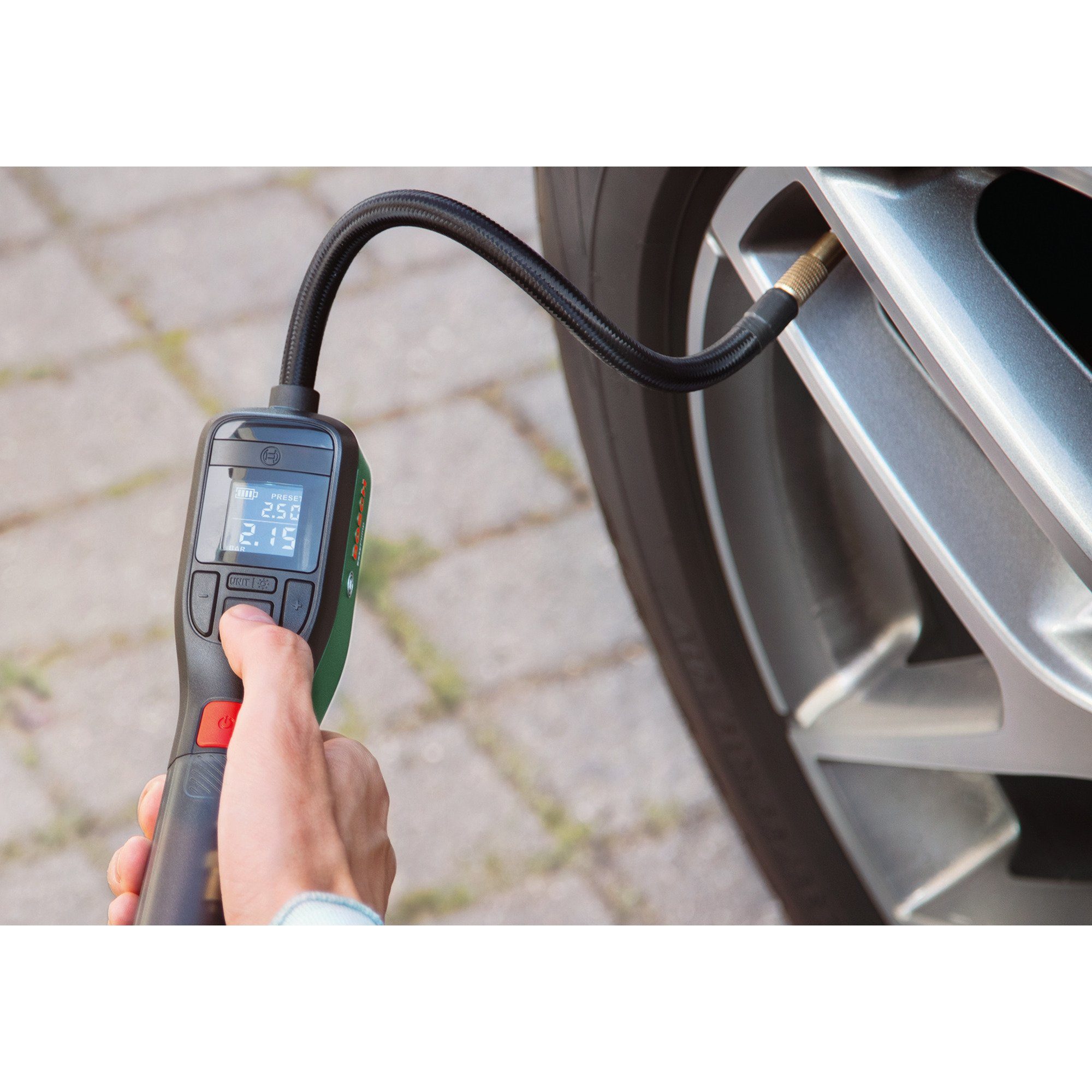 Bosch Professional Fahrradpumpe Bosch Heimwerken & Garten Luftpumpe EasyPump – Bild 2 von 5