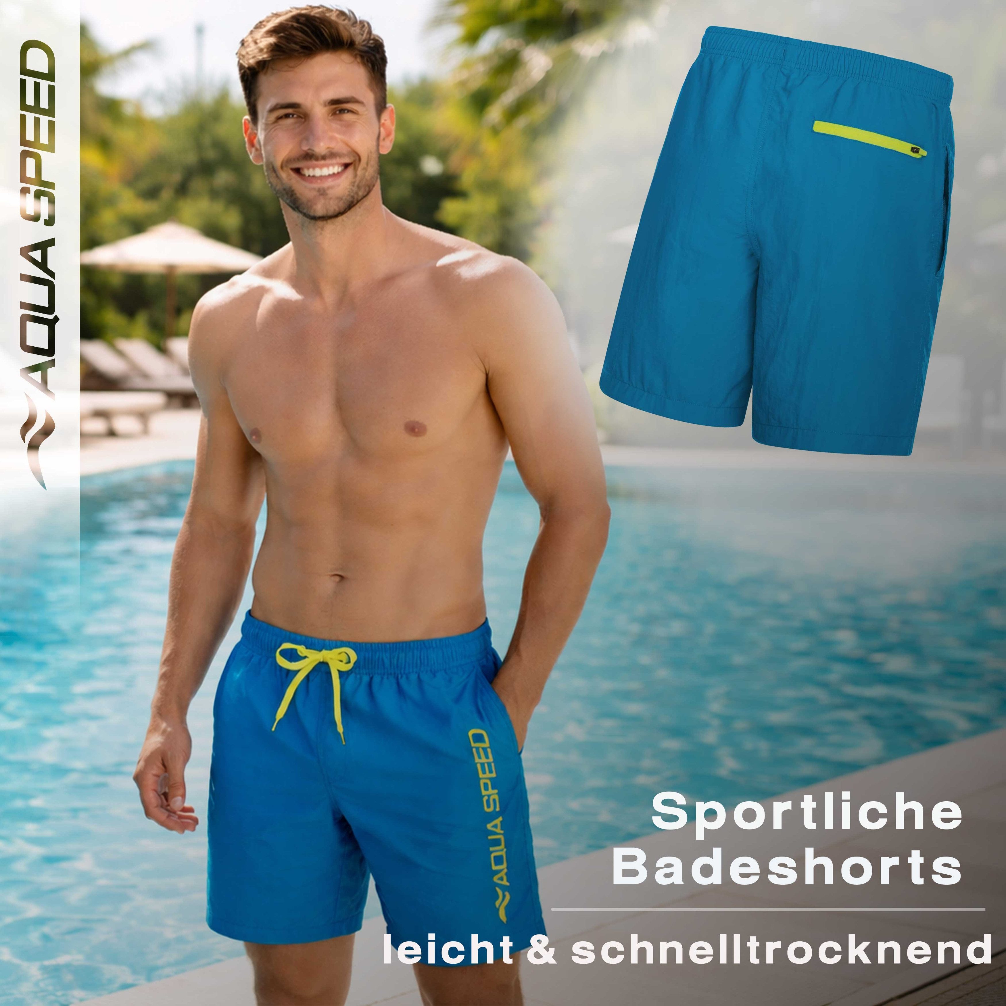 Aqua Speed Boardshorts (OWEN FLUO Badeshorts Badehose Schwimmhose Strandhos günstig online kaufen