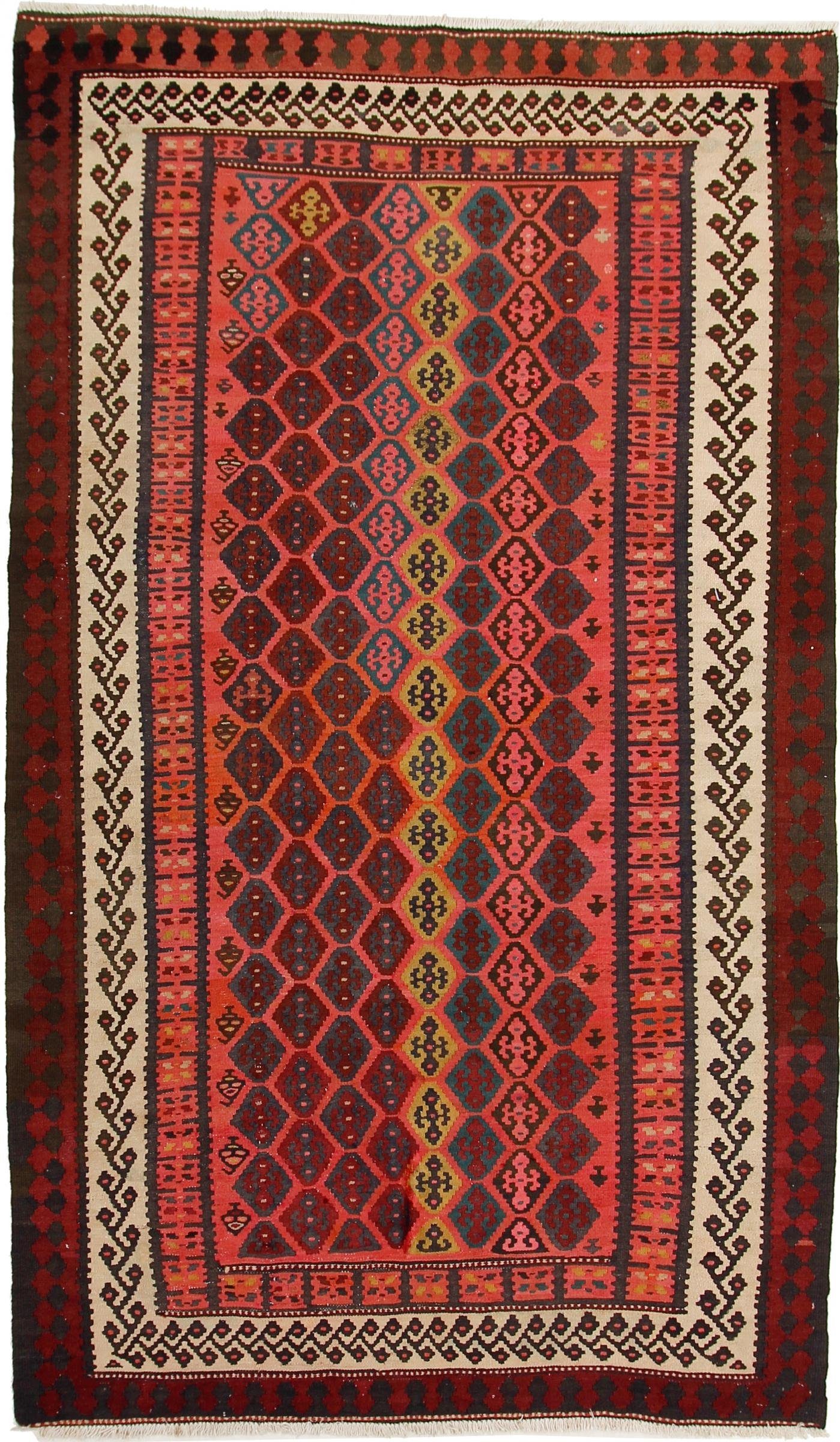 Nain Trading Orientteppich Perser Kelim Fars Azerbaijan Antik 281x163 Handgewebt Orientteppich, Höhe: 0.4 mm