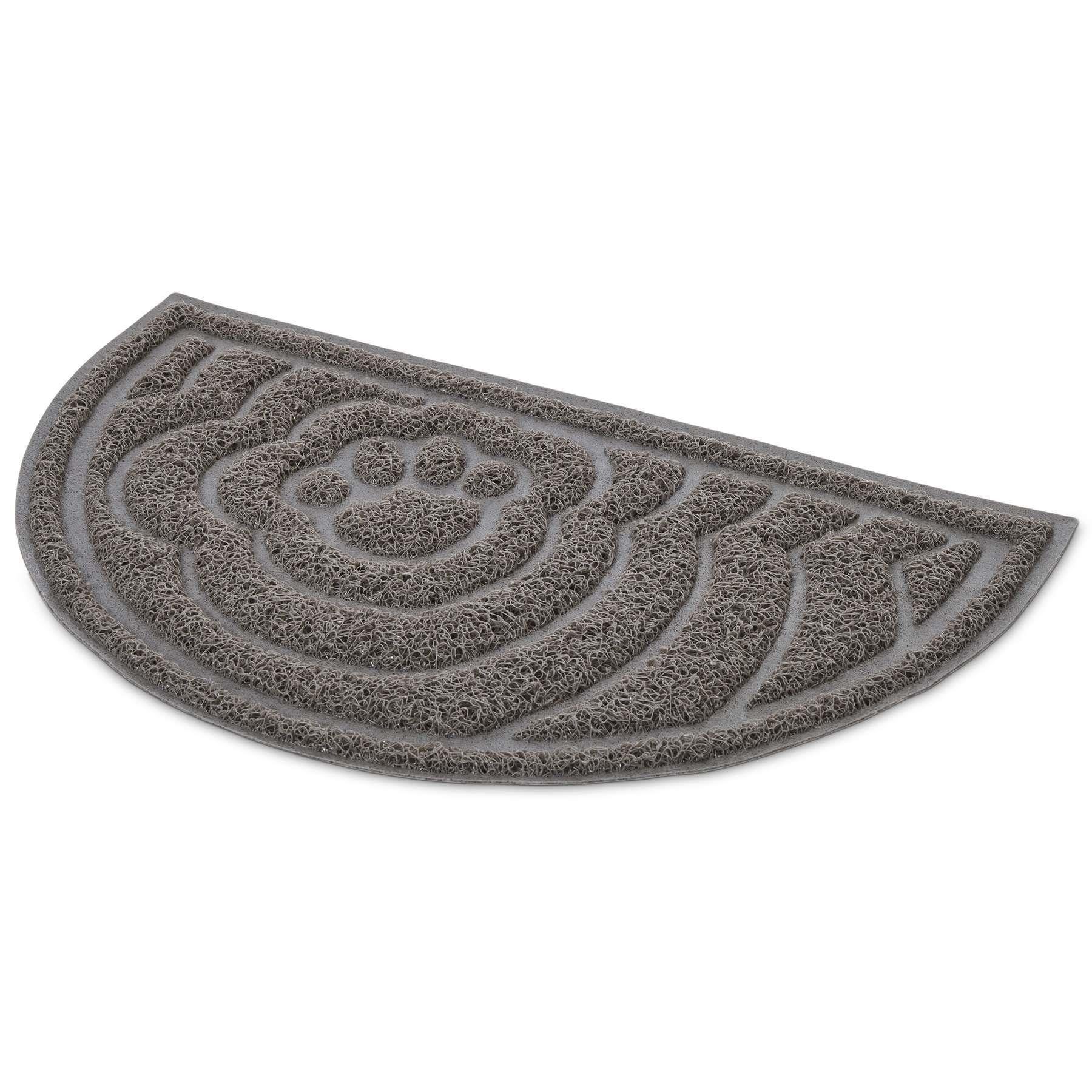 PETGARD Katzentoilette Halbrunde VorlegematteToiletten-Vorleger Schmutzfangmatte 43 x 26 cm, Туалети-Vorleger Schmutzfangmatte