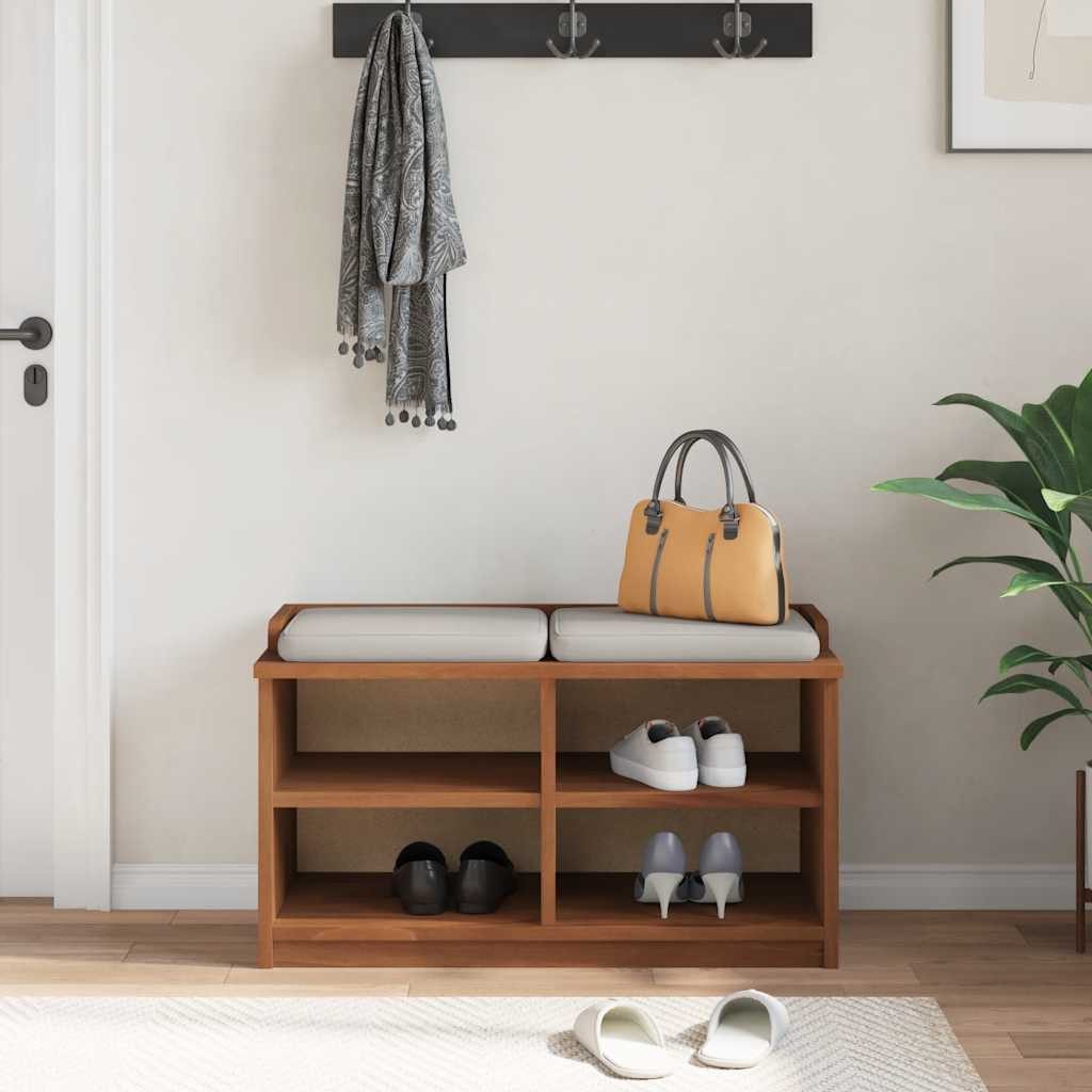 vidaXL Sitzbank Flurbank SANDNES 87x40x50 cm Massivholz Kiefer