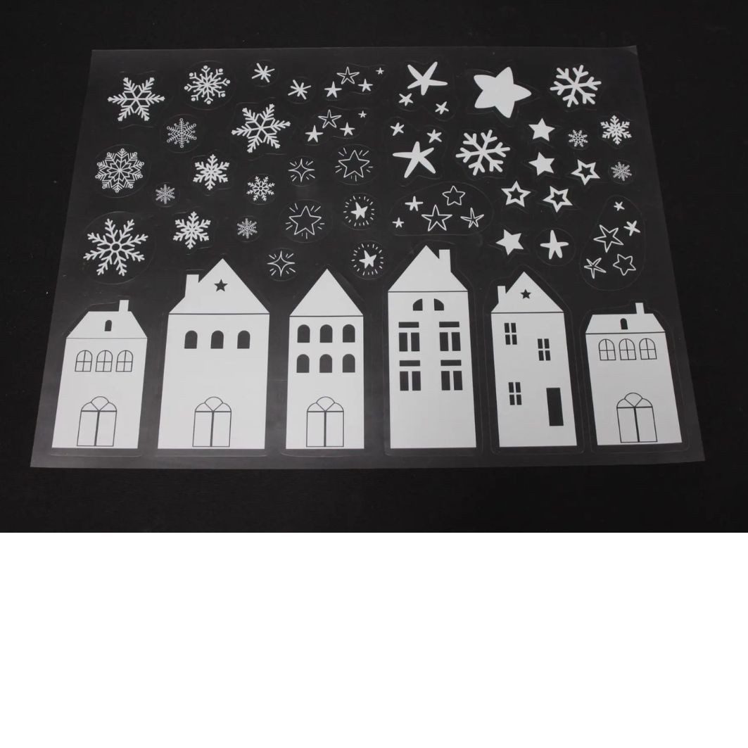 Home-trends24.de Fenstersticker Fenstersticker Häuser Fenster Deko Sterne 1 günstig online kaufen