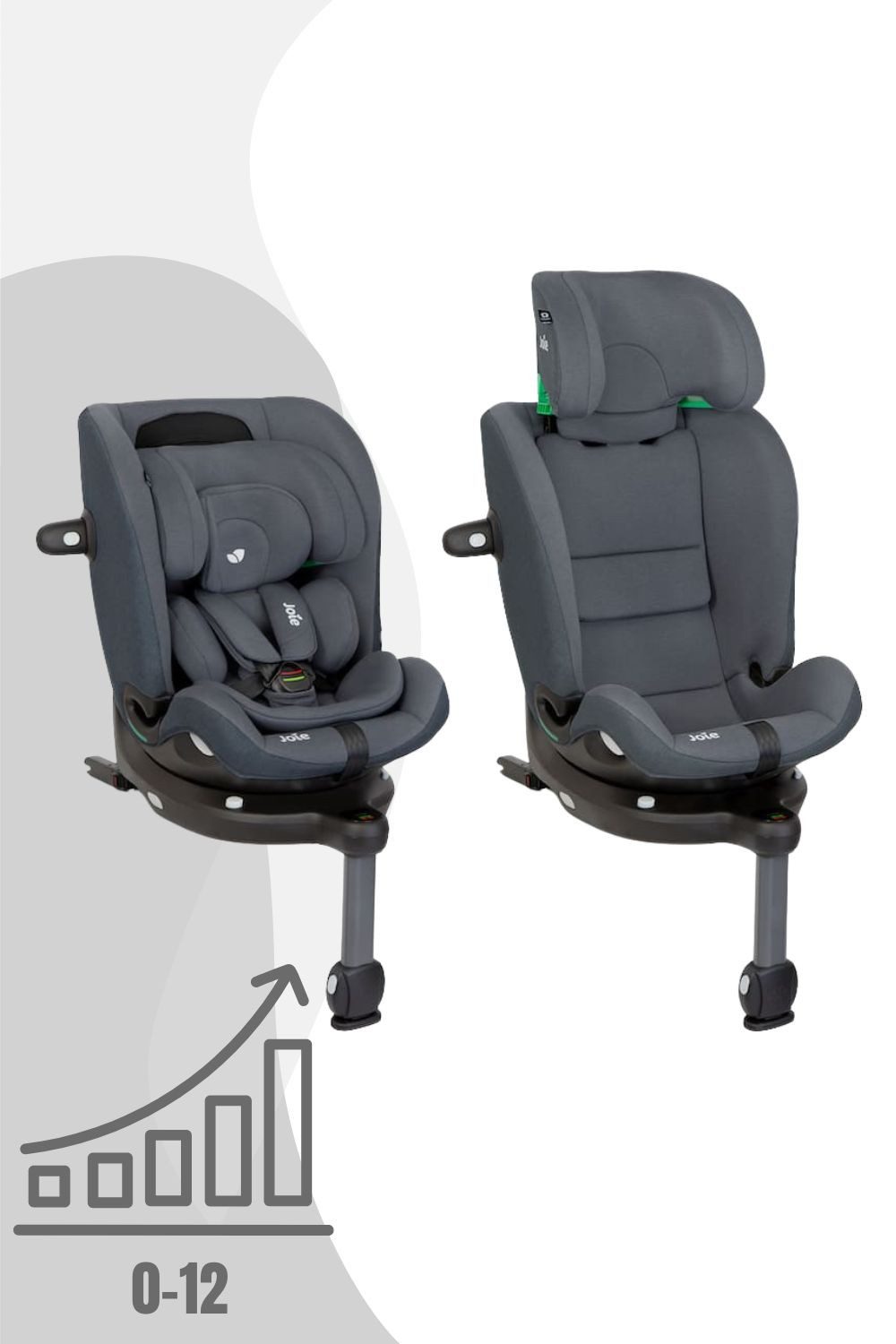 Joie Autokindersitz i-Spin 360 max - 4-in-1 drehbarer Kindersitz (61-150 cm)
