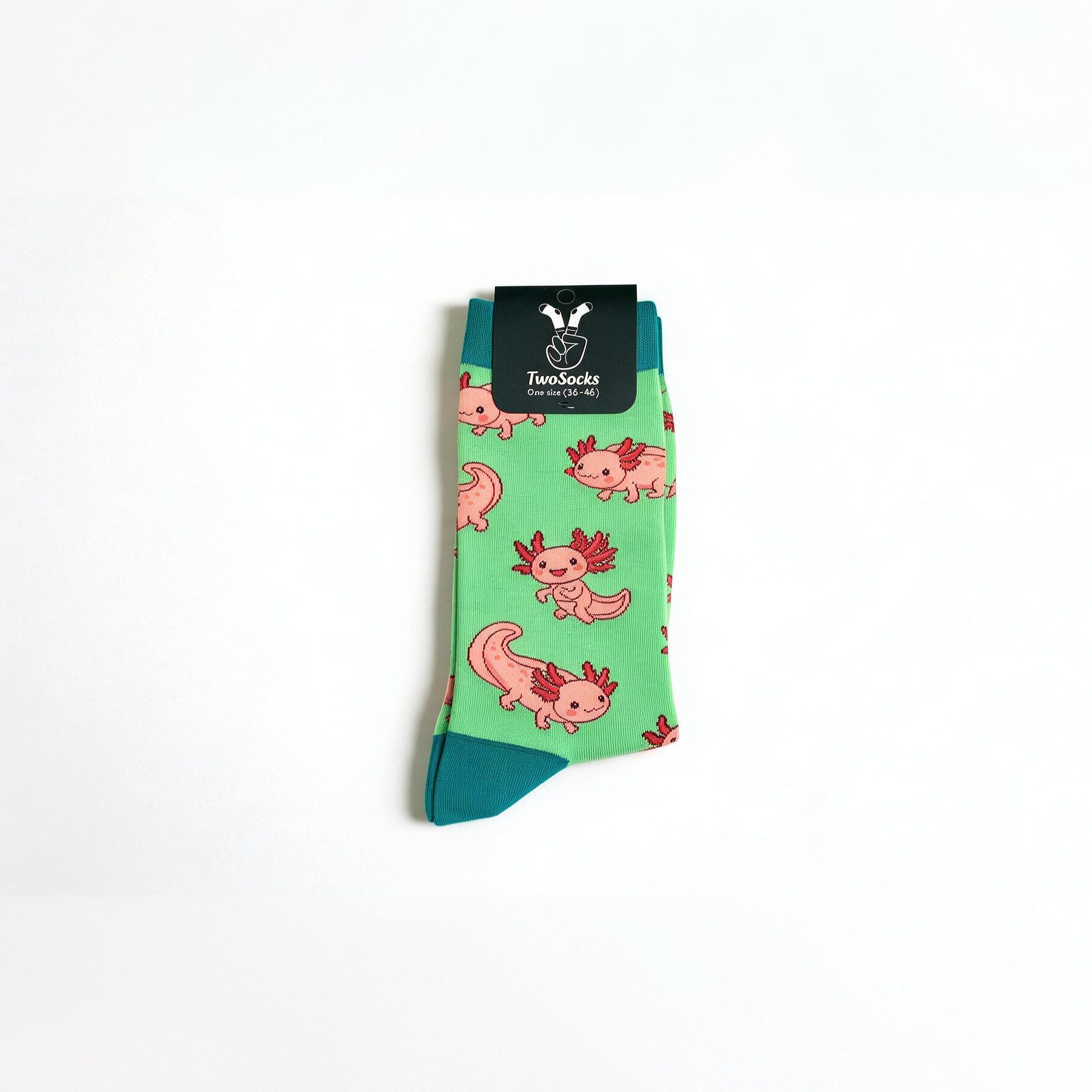 TwoSocks Freizeitsocken Twosocks Axolotl Socken, Lustige Socken für Damen Herren Unisex 38–46