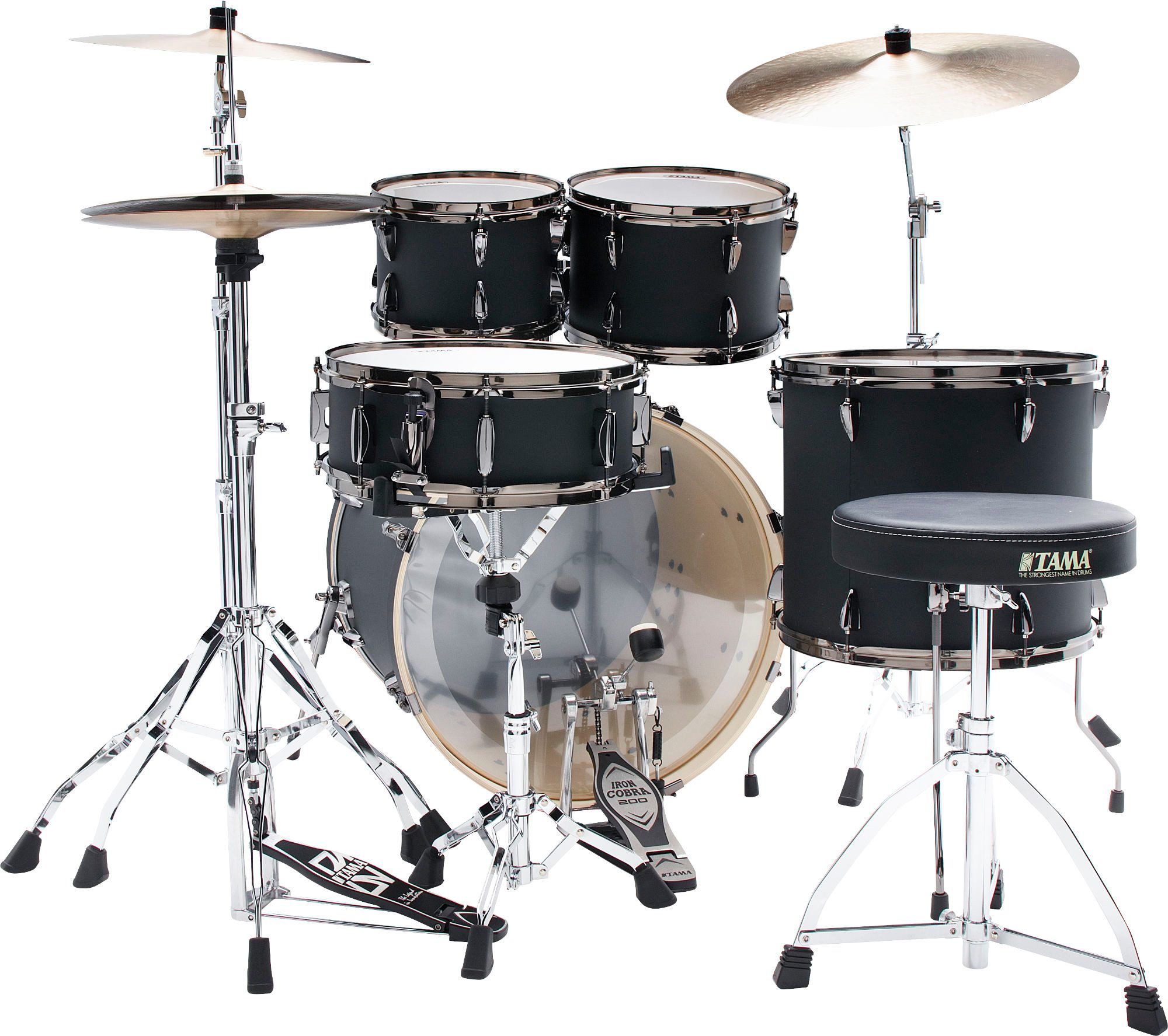 Tama Schlagzeug IP52H6WBN-BOB Imperialstar Drumkit Blacked Out Black,Einsteiger-Schlagzeug-Set mit allem Drum & Dran!, 5-St., inkluisve Hardware und Becken, inklusive Hardware und Becken