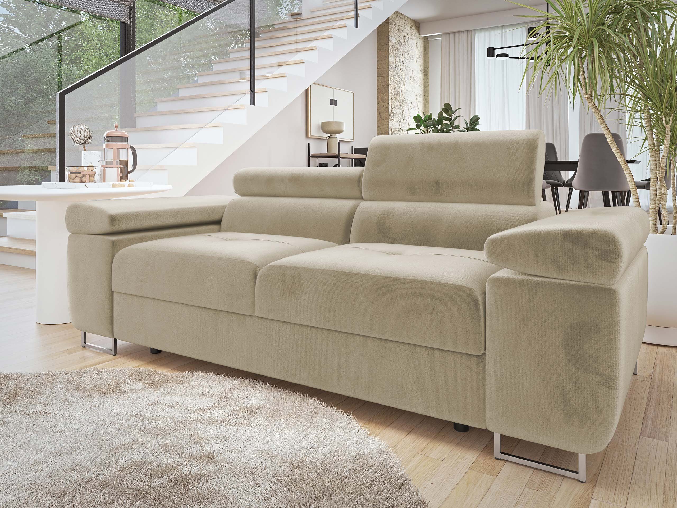 MIRJAN24 Sofa Torezio 2, Einstellbare Kopfstützen, 198x102x70-90 cm günstig online kaufen