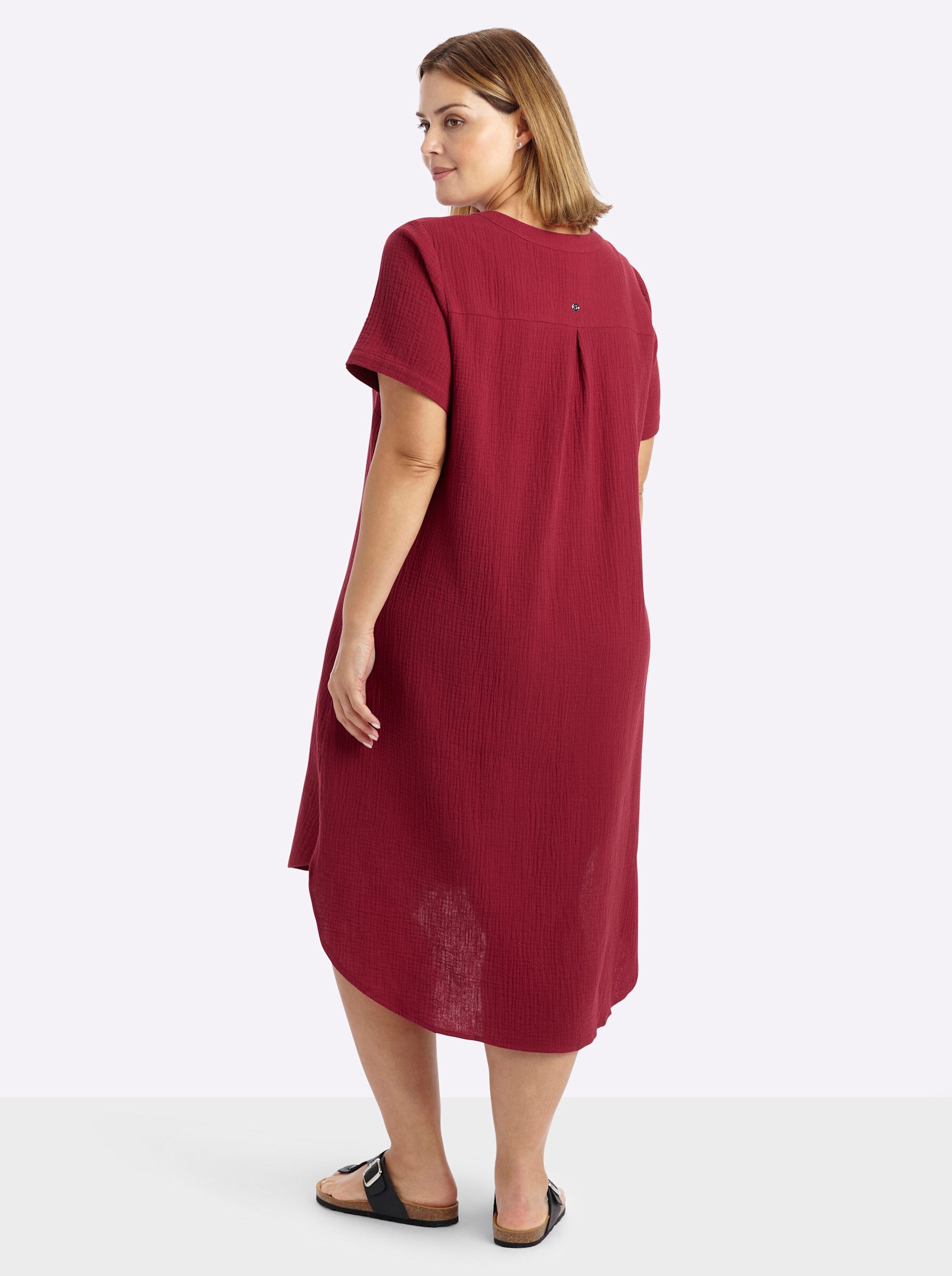 Sheego Etuikleid Kleid Kurzarm