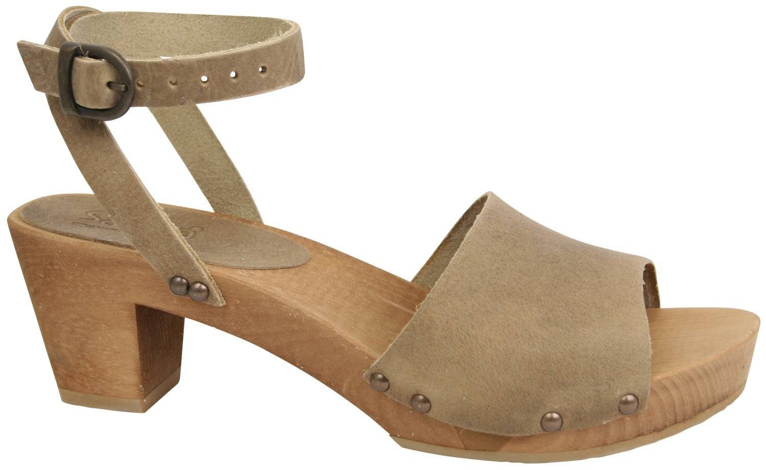 Sanita Sanita Wood Yara Square Flex Sandal Clog