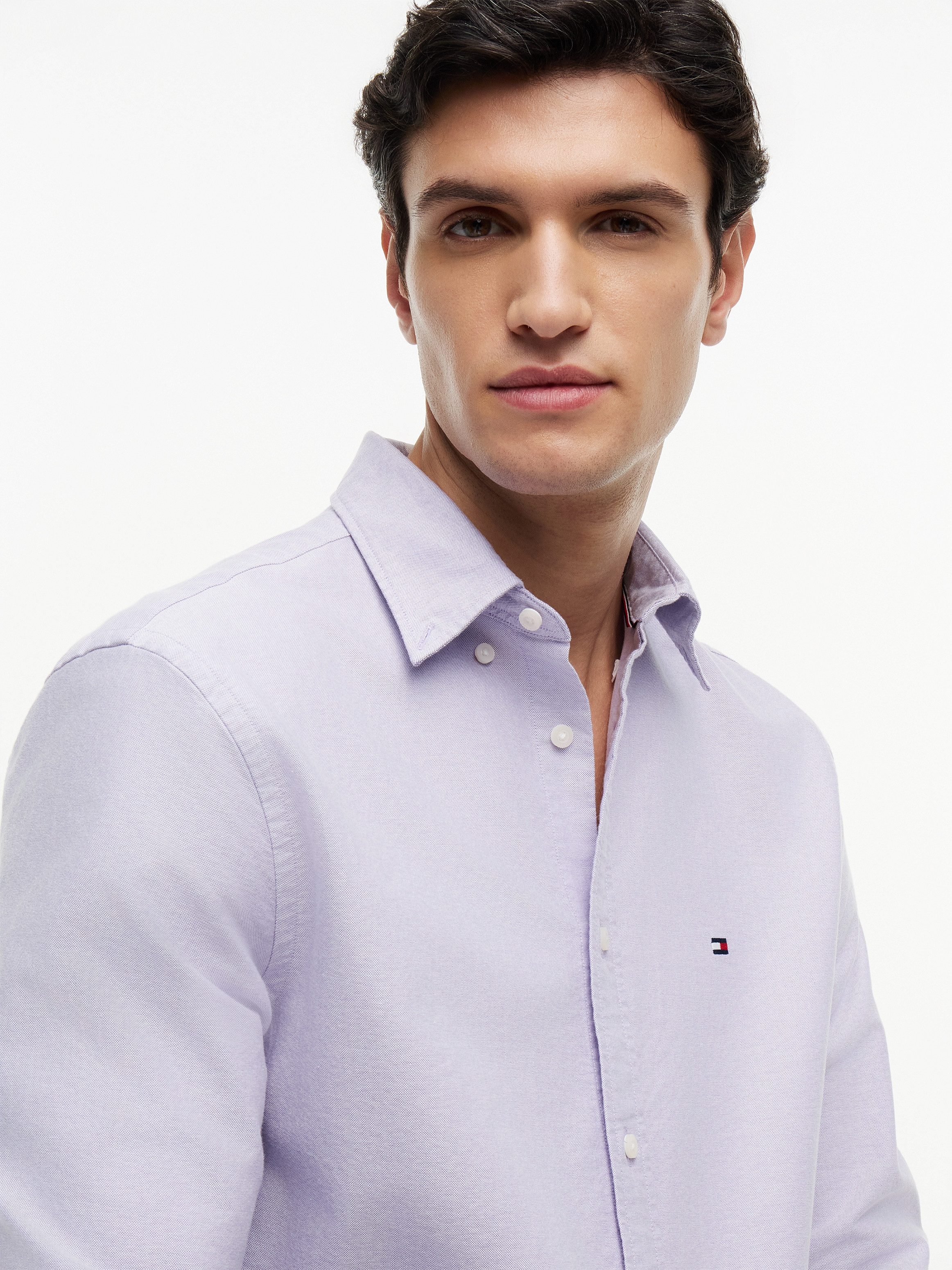 Tommy Hilfiger Langarmhemd SOLID HERITAGE OXFORD Regular Fit Regular Fit Oxford Casual