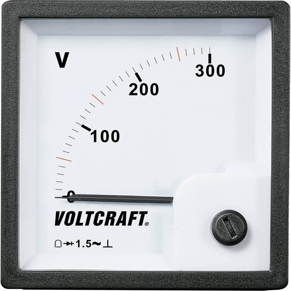VOLTCRAFT Anzeigegerät Analog-Einbaumessgerät AM-72x72/300V