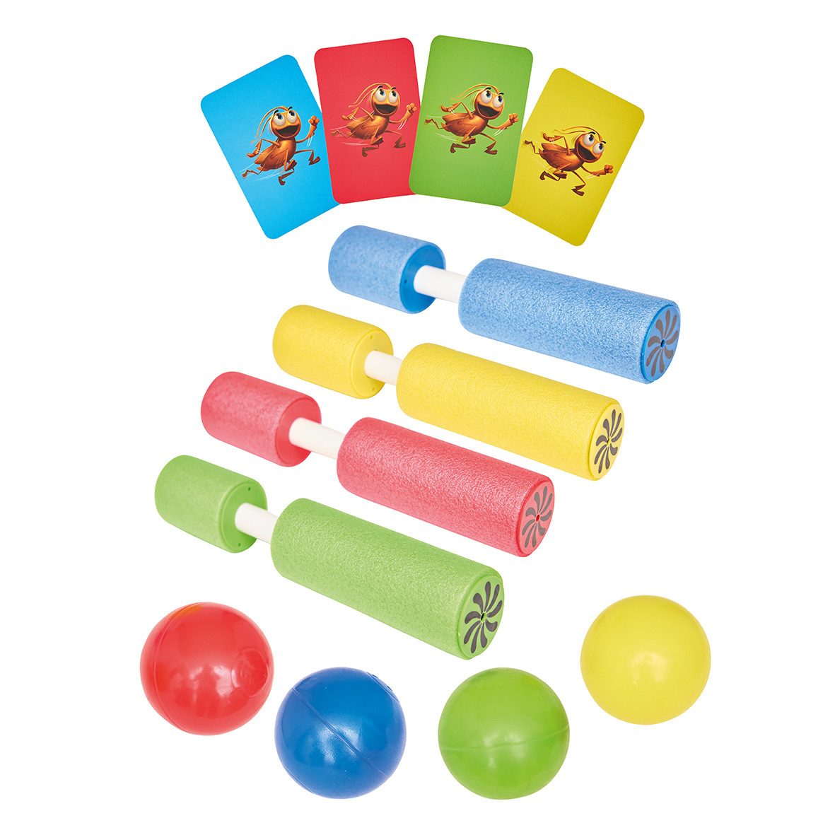 Happy People Spiel Ravensburger Wasserspiel Kakerlakak, Outdoorspiel, 2in1 Spielbrett und Pool