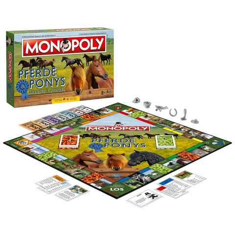 Winning Moves Spiel, Brettspiel Monopoly Pferde und Ponys, Komplett auf deutsch oder englisch spielbar!