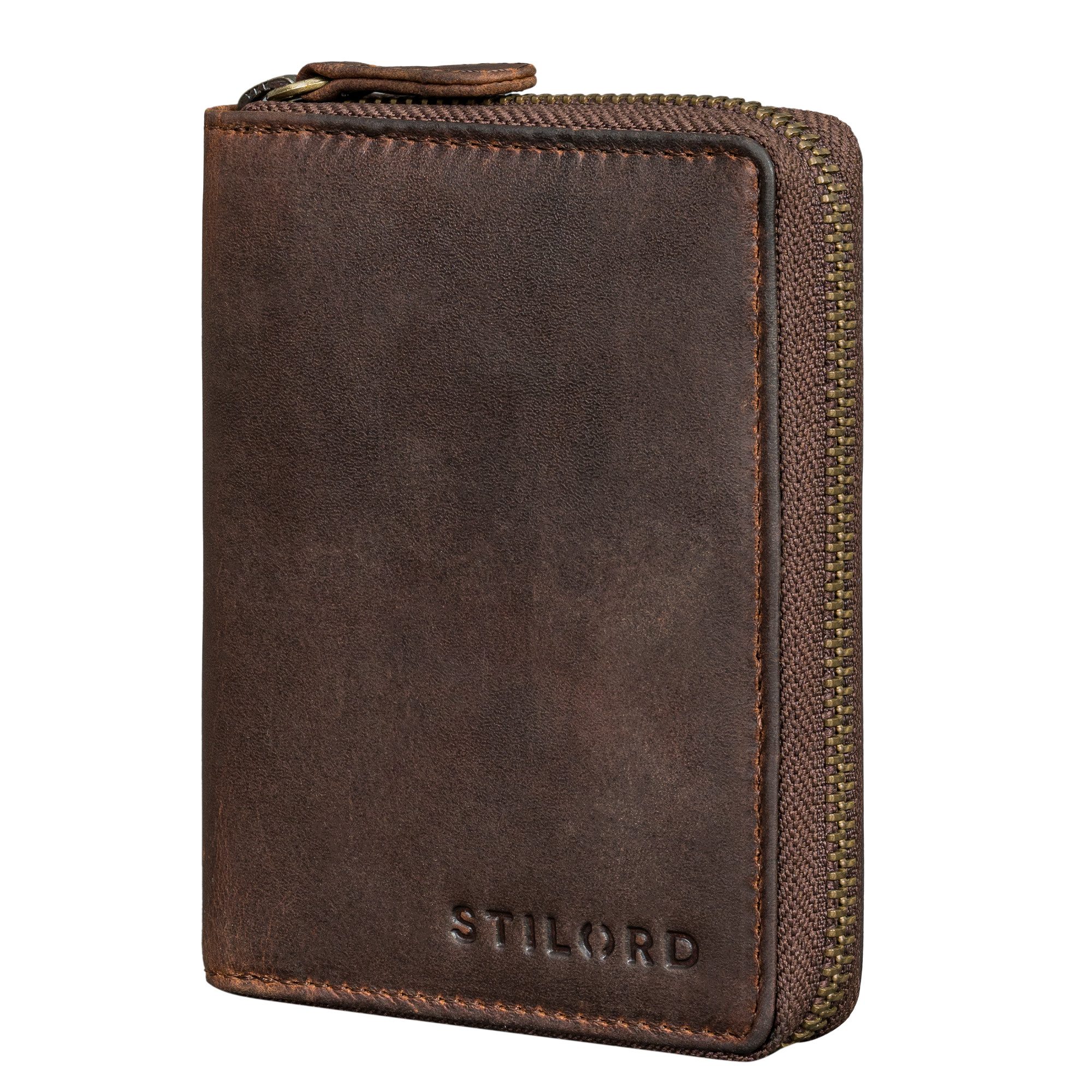 STILORD Geldbörse "Giannis" Mini Leder Portemonnaie Herren RFID
