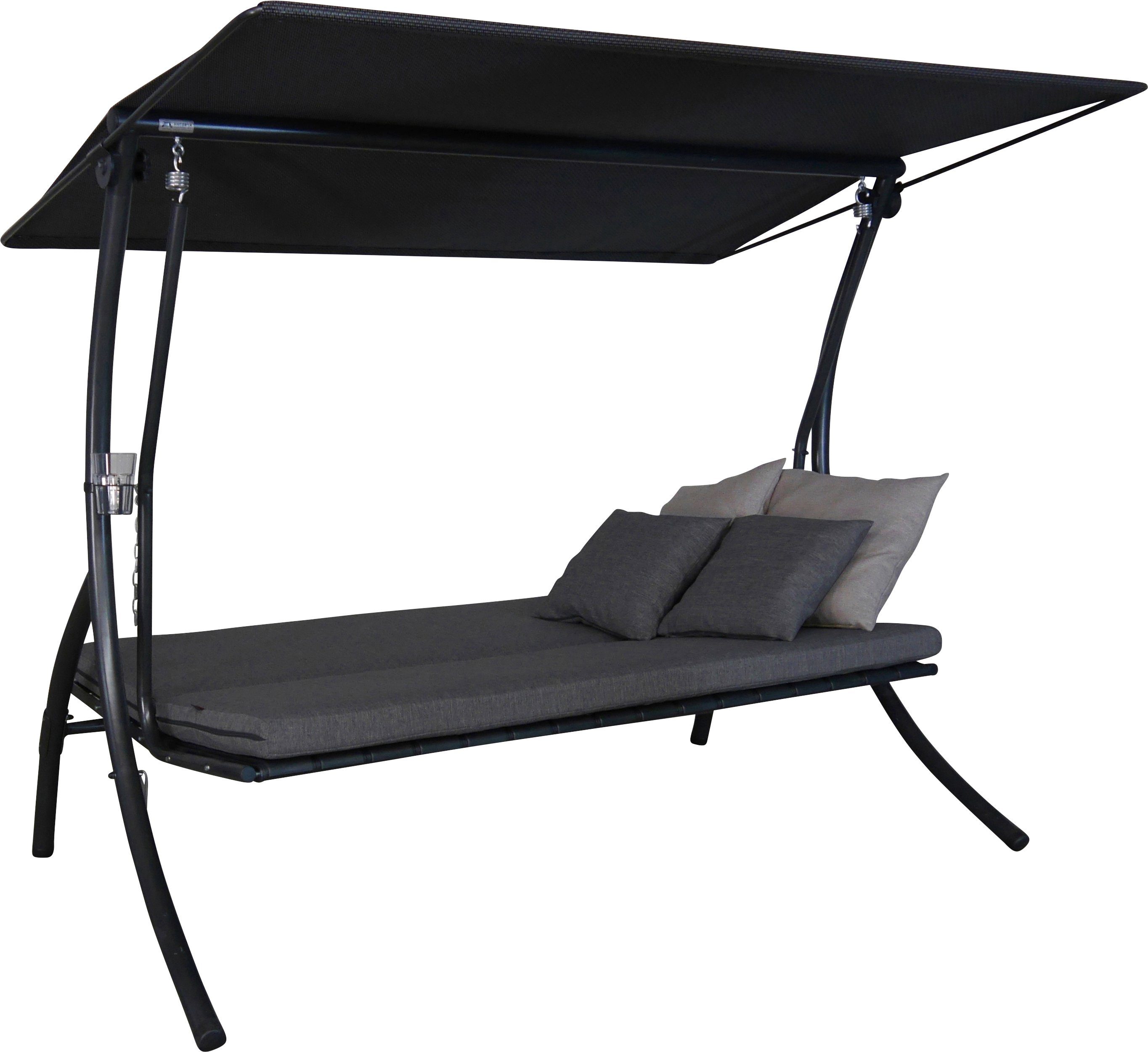 Angerer Freizeitmöbel Bettfunktion Smart 3-Sitzer, Hollywoodschaukel Motion stone