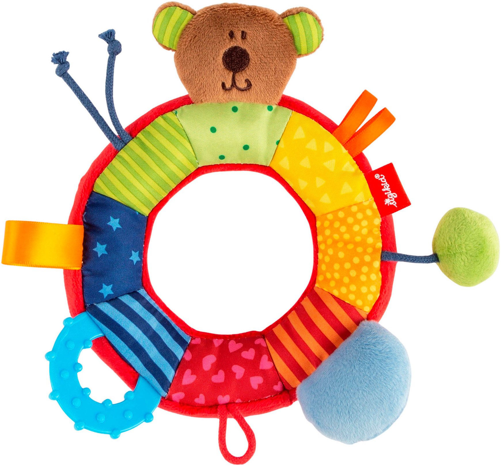 Sigikid Greifling PlayQ, START Ringgreifling Bär, mit Rassel