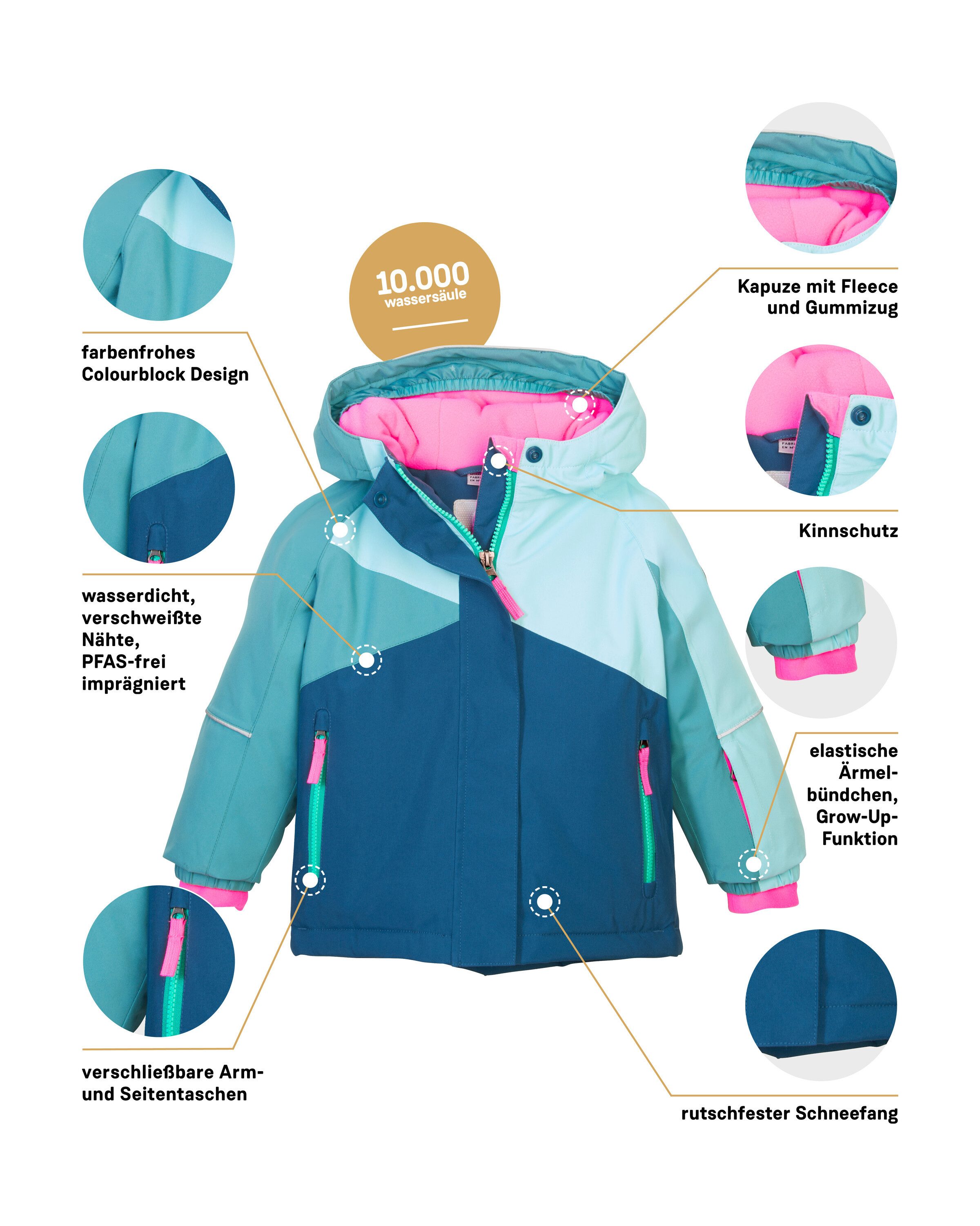 first instinct by killtec Skijacke FISW 41 MNS SKI JCKT Wind- und wasserdicht, verlängerbare Ärmel, Schneefang – Bild 5 von 5